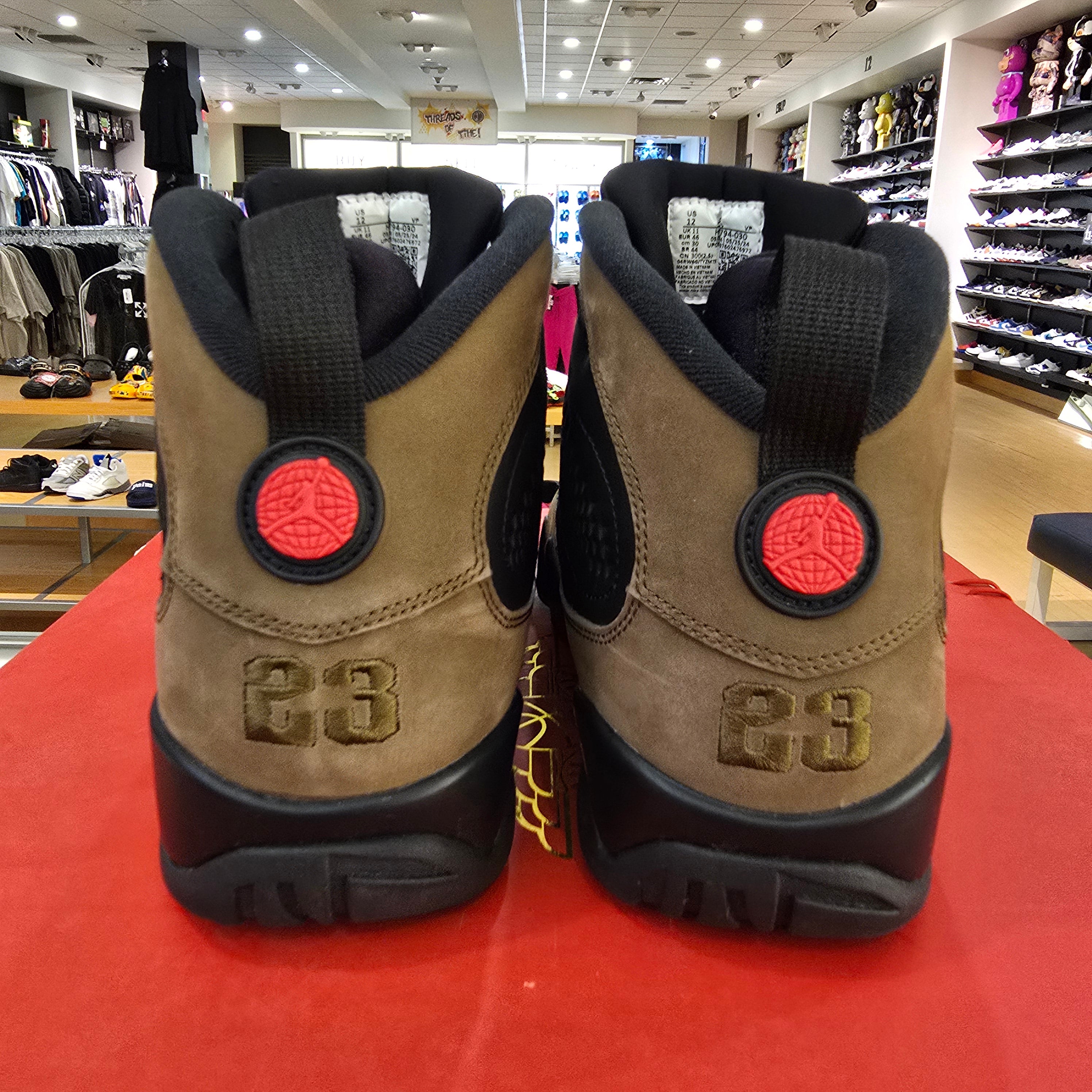 Jordan 9 Retro Olive (2024) SZ 12 USED