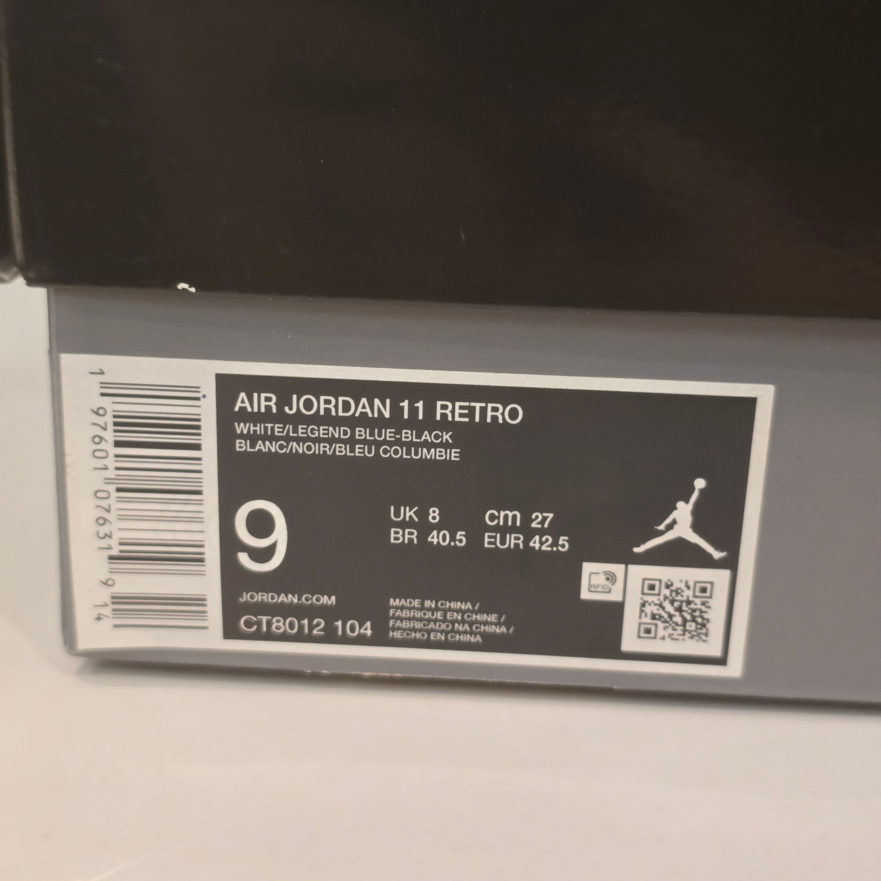 Jordan 11 Retro Legend Blue (2024) SZ 9