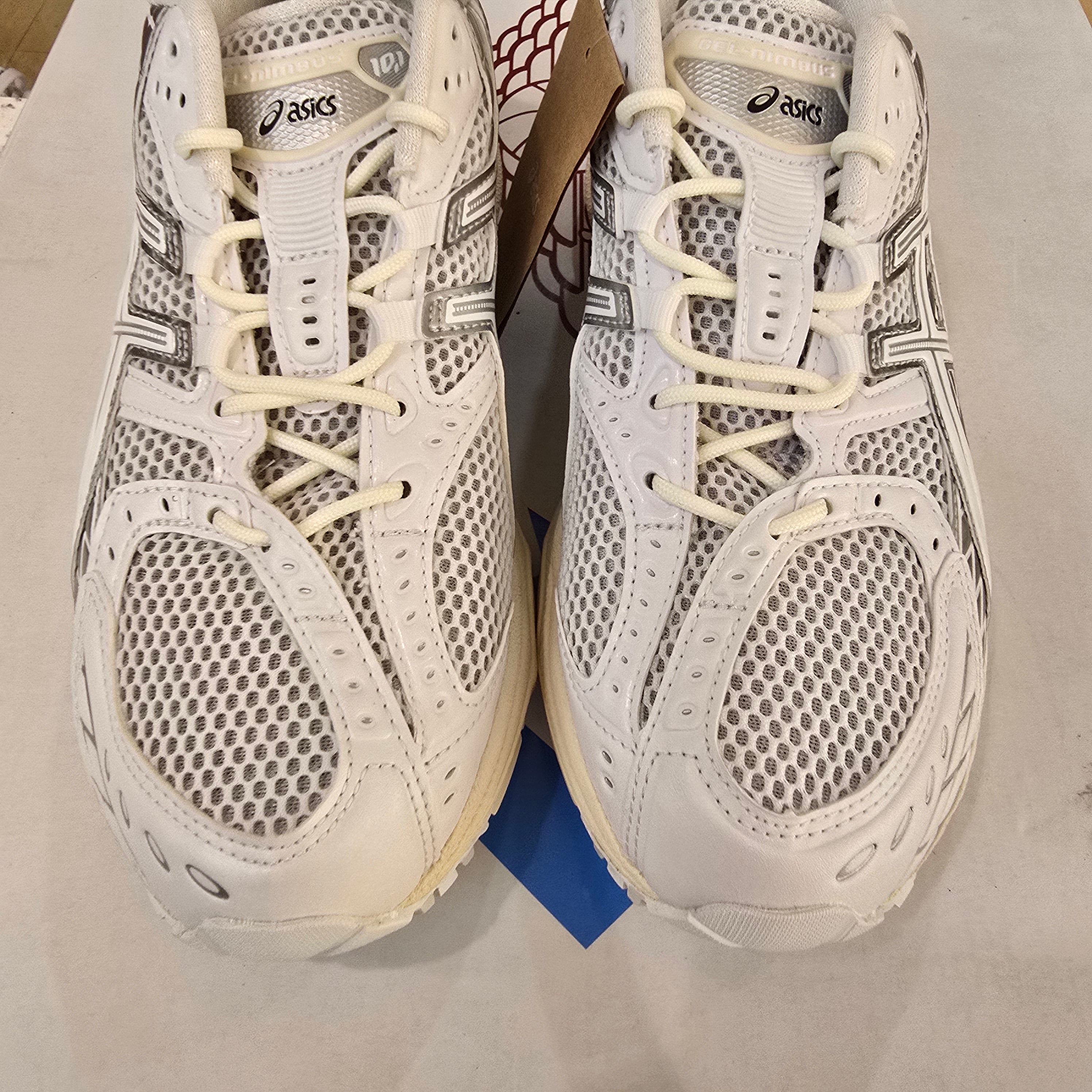Asics Gel-Nimbus 10.1 White Pure Silver SZ 7.5