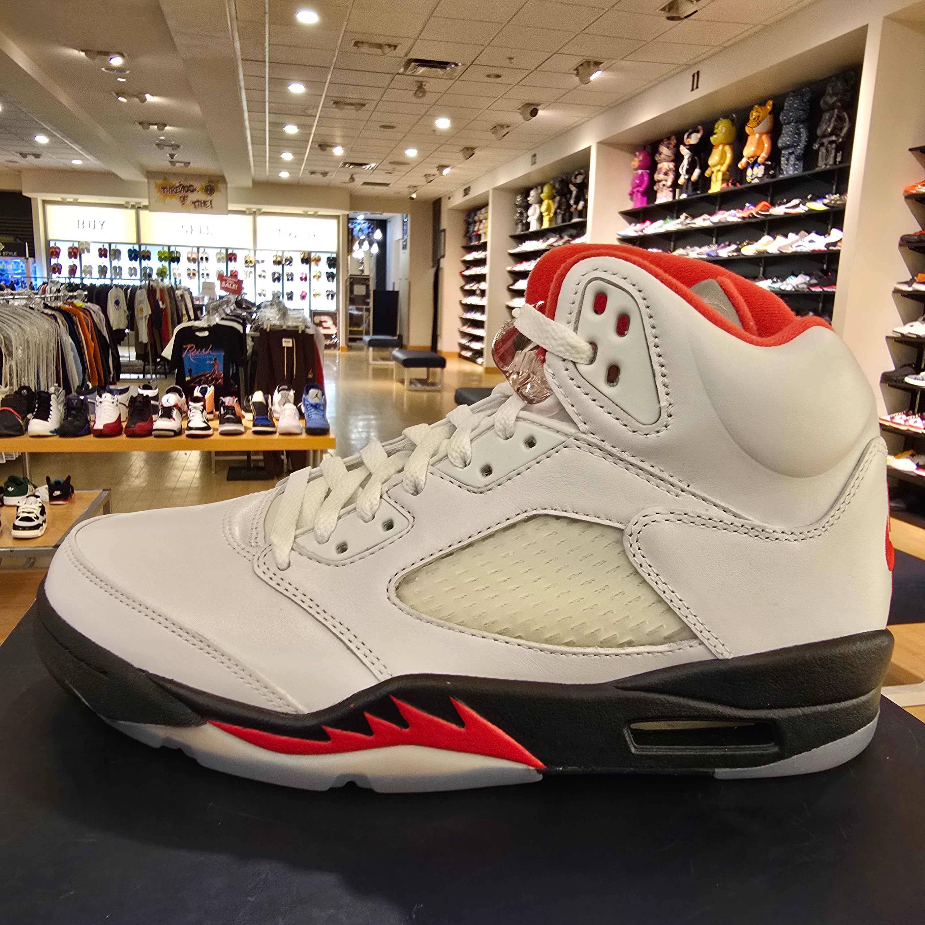 Jordan 5 Retro Fire Red Silver Tongue (2020) SZ 7.5