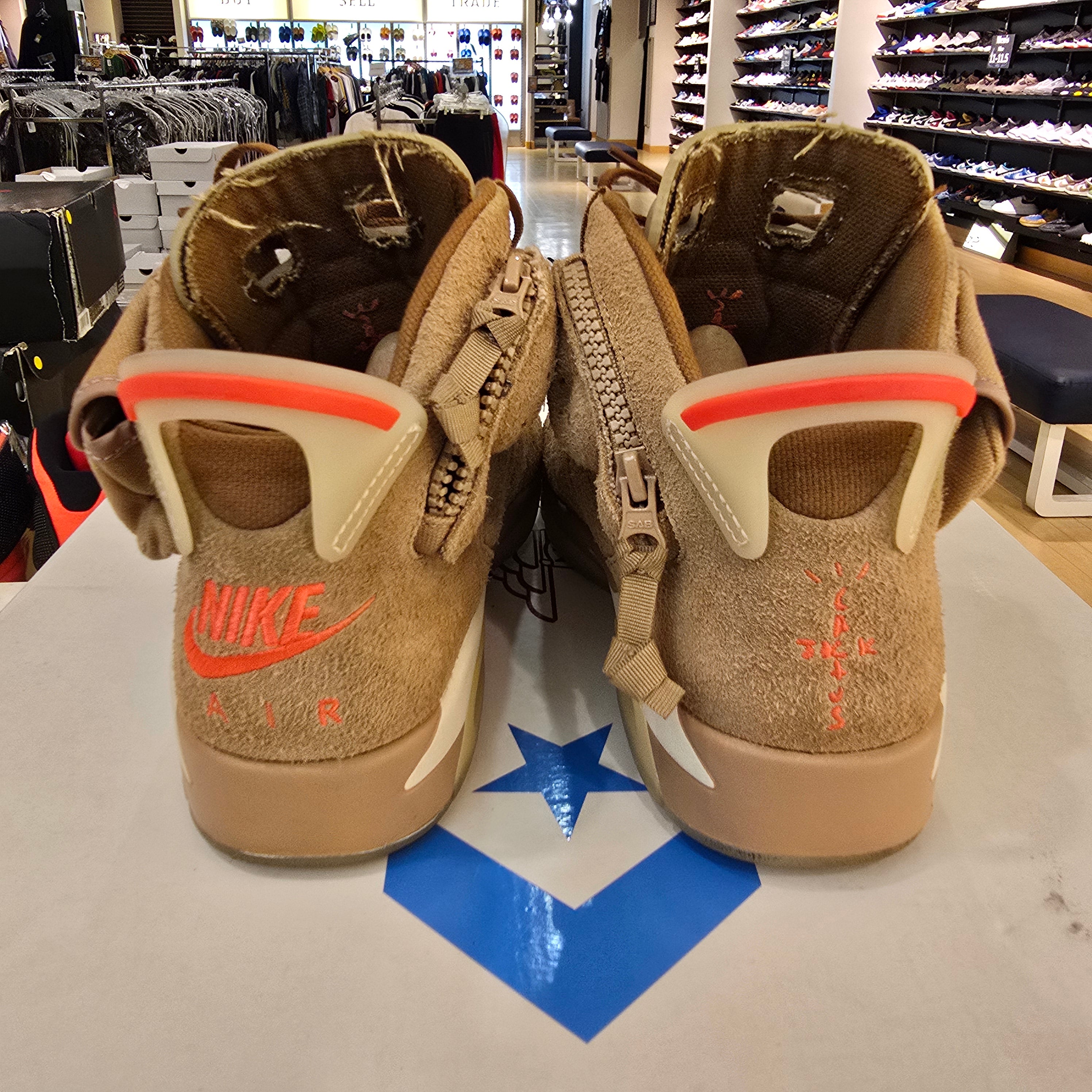 Jordan 6 Retro Travis Scott British Khaki SZ 7.5 USED