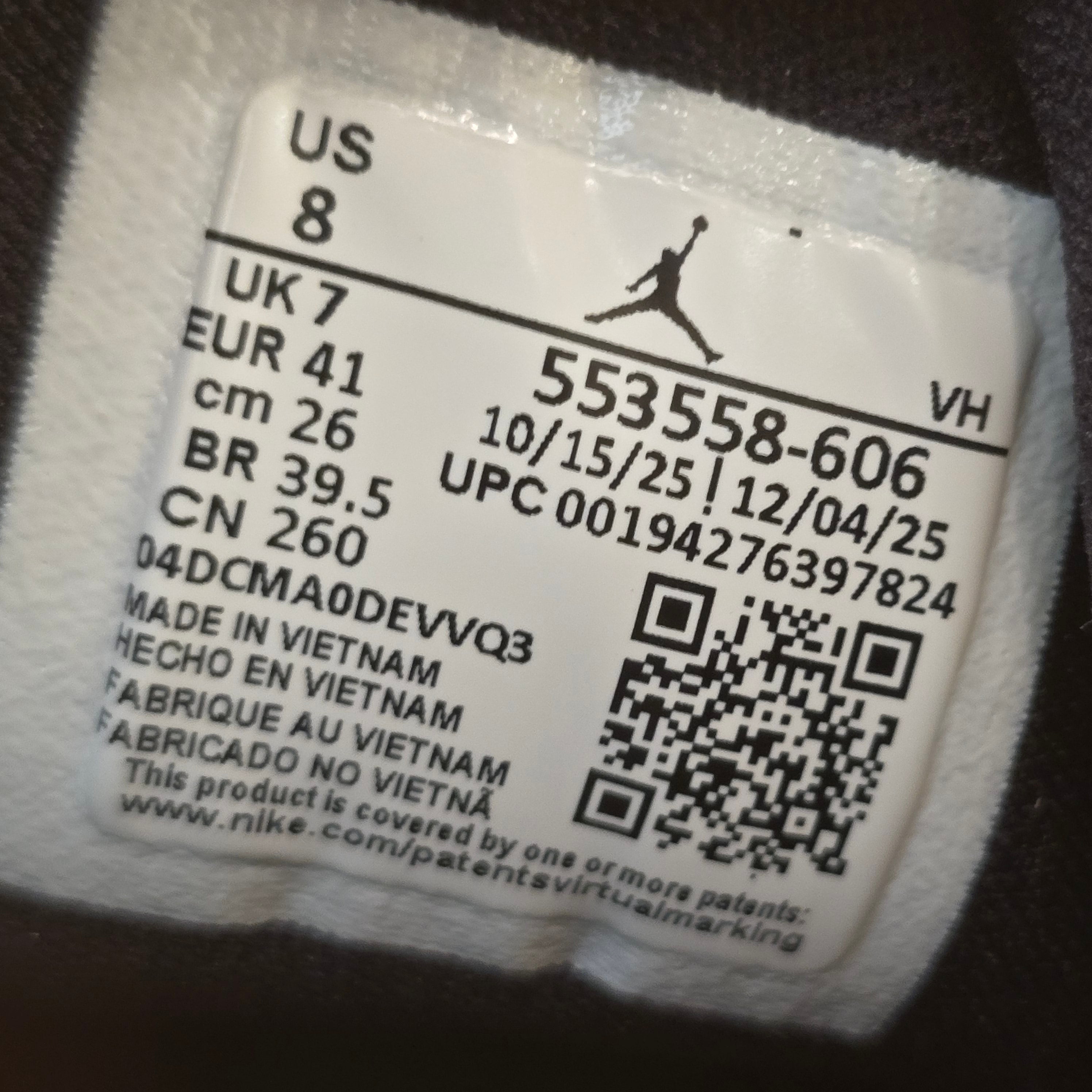 Jordan 1 Low Reverse Bred SZ 8 Missing Lid