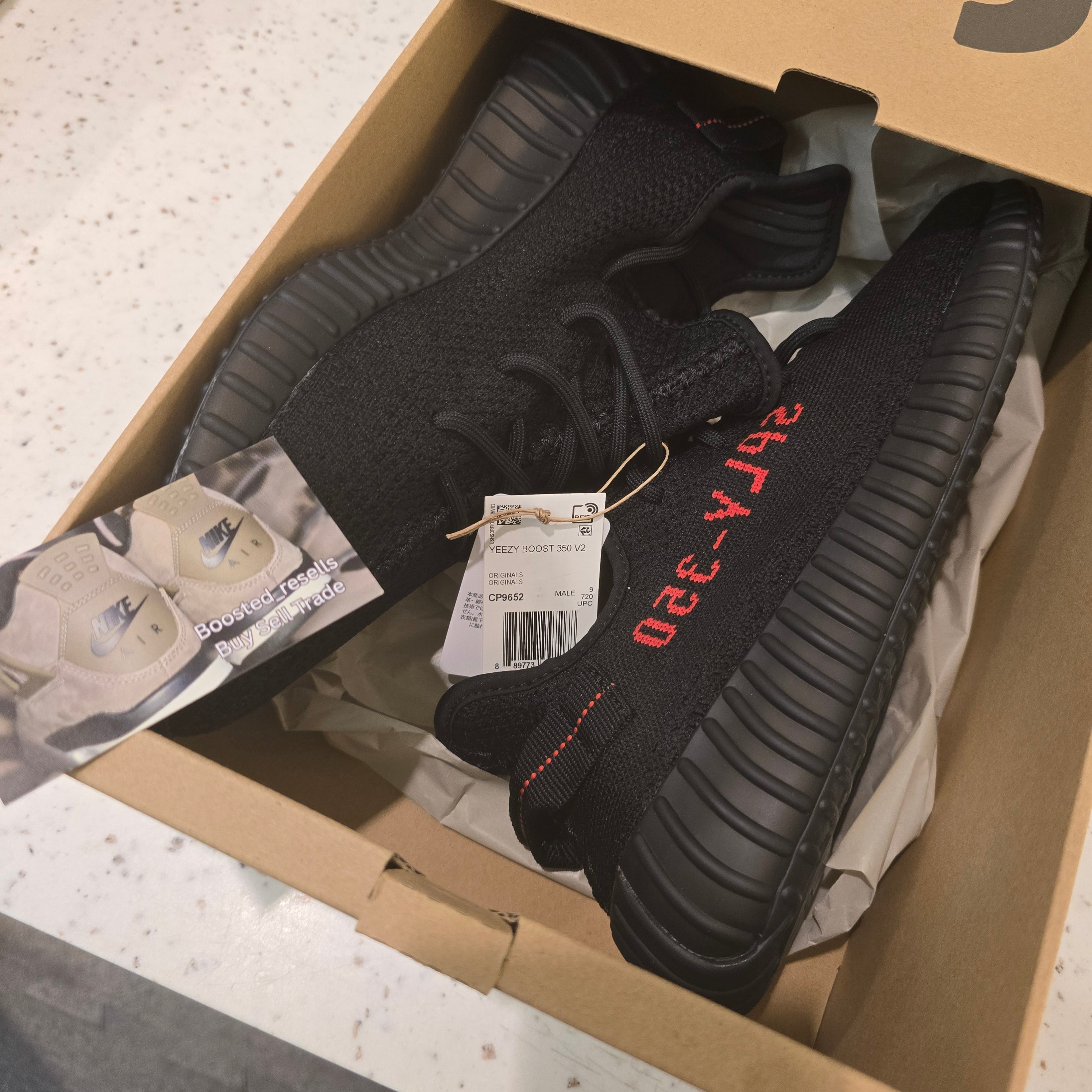 Adidas Yeezy Boost 350 V2 Black Red SZ 9.5