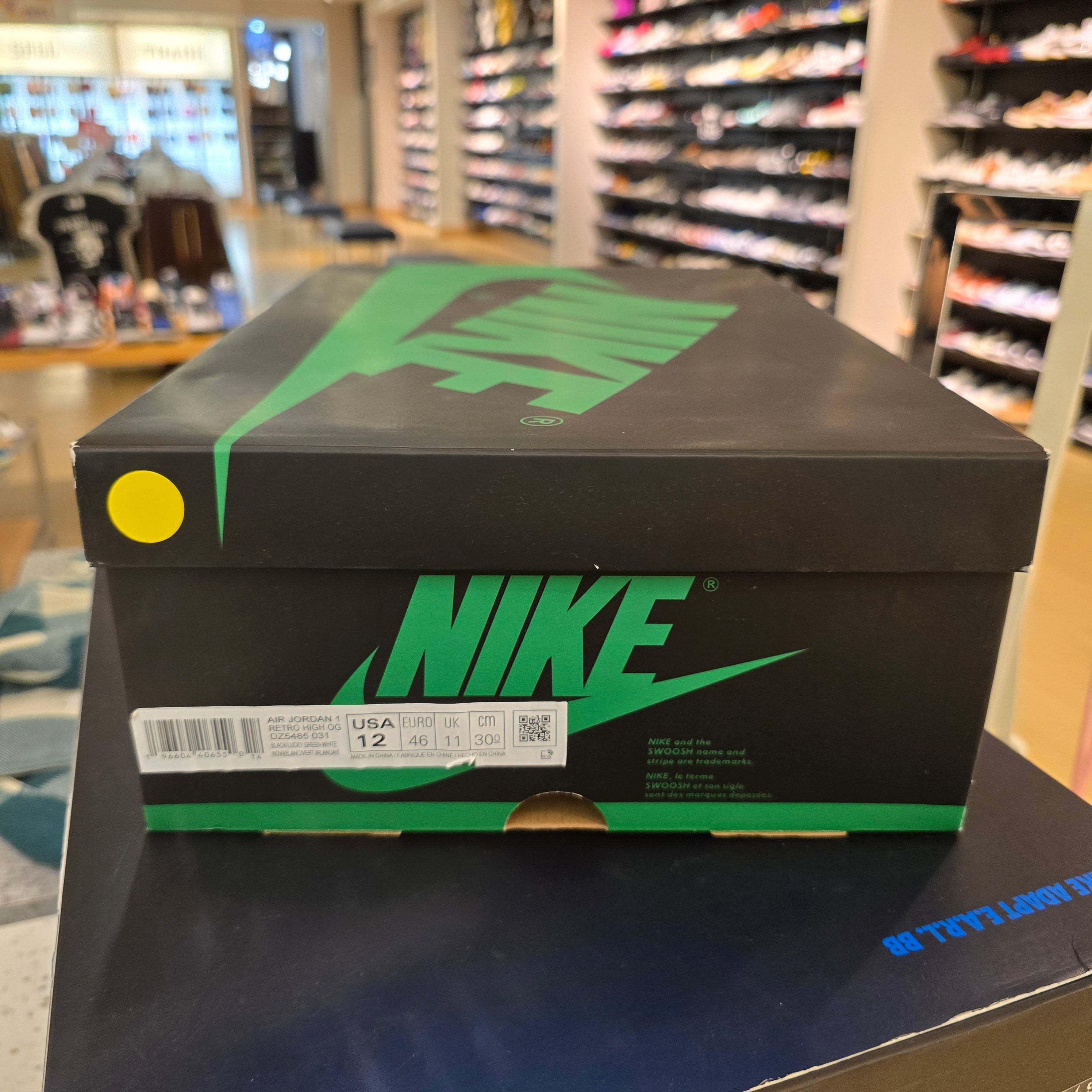 Jordan 1 Retro Lucky Green SZ 12 USED