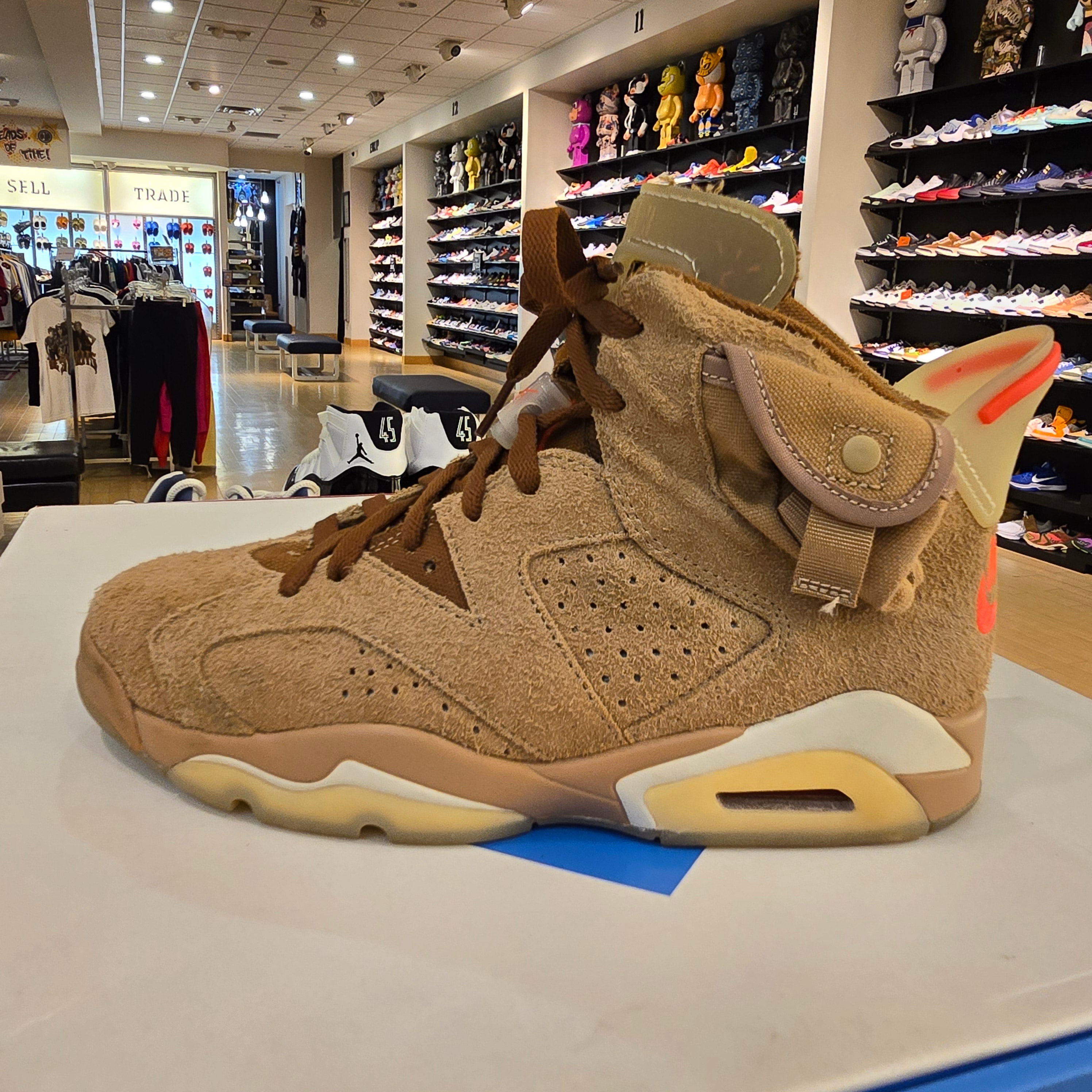 Jordan 6 Retro Travis Scott British Khaki SZ 7.5 USED