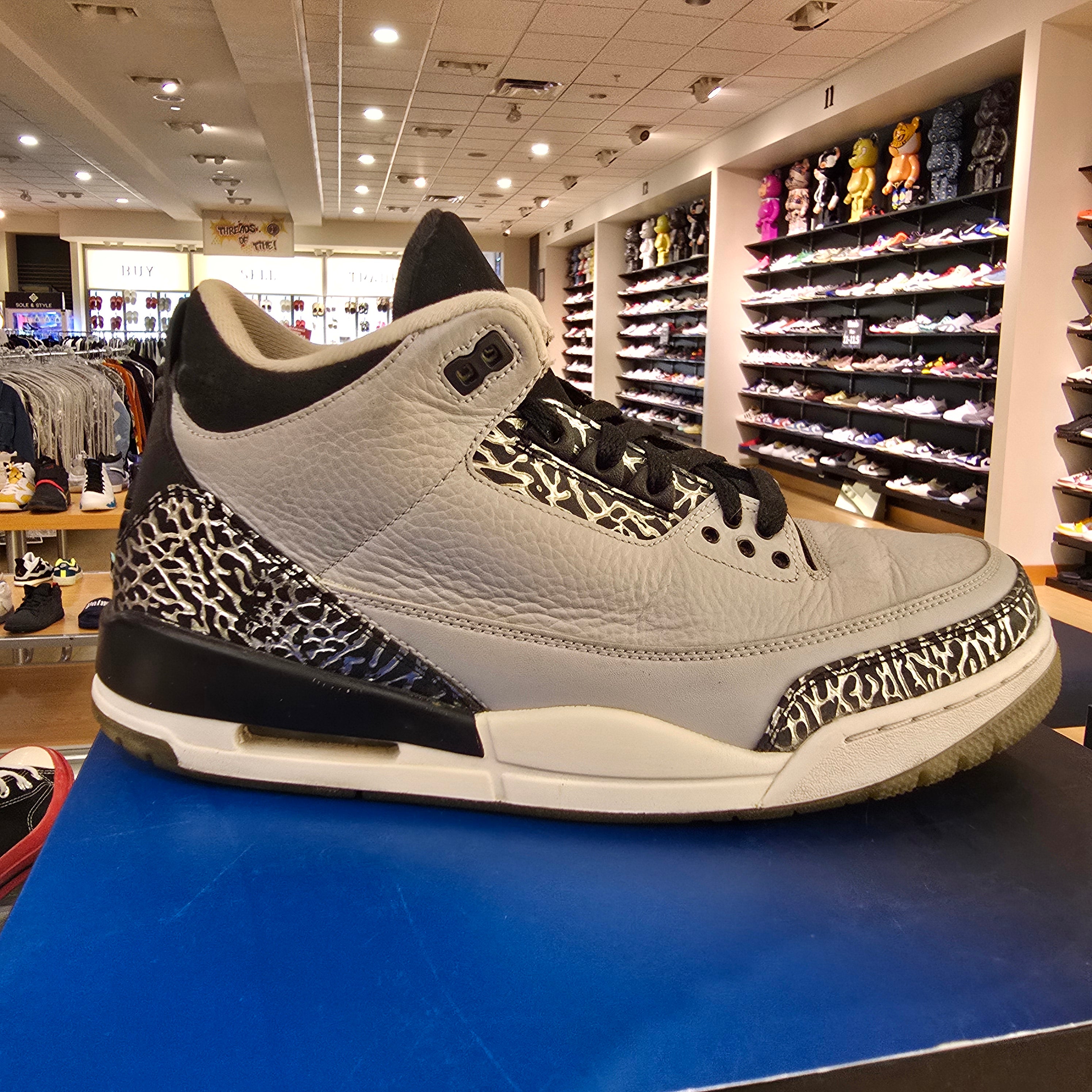 Jordan 3 Retro Wolf Grey SZ 11 USED NO BOX
