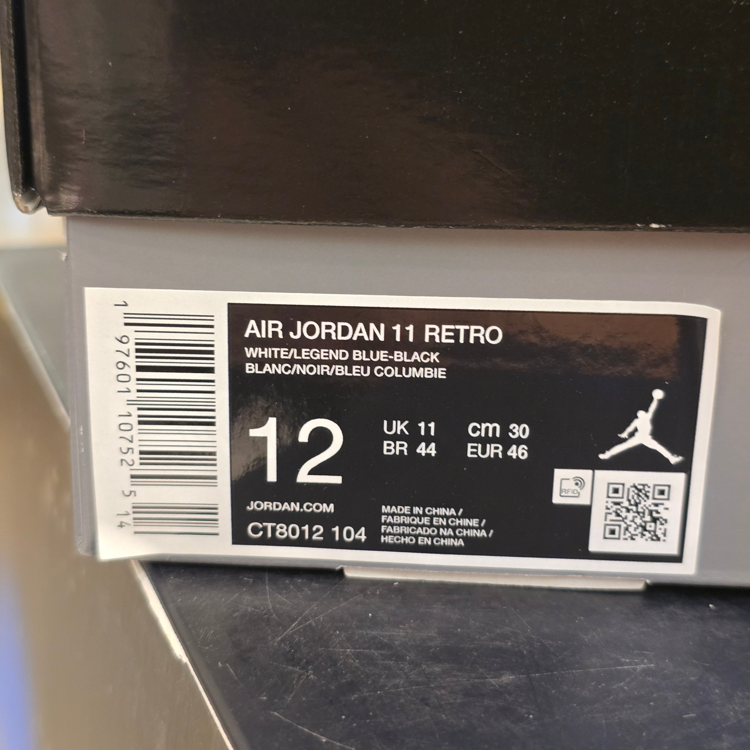 Jordan 11 Retro Legend Blue (2024) SZ 12