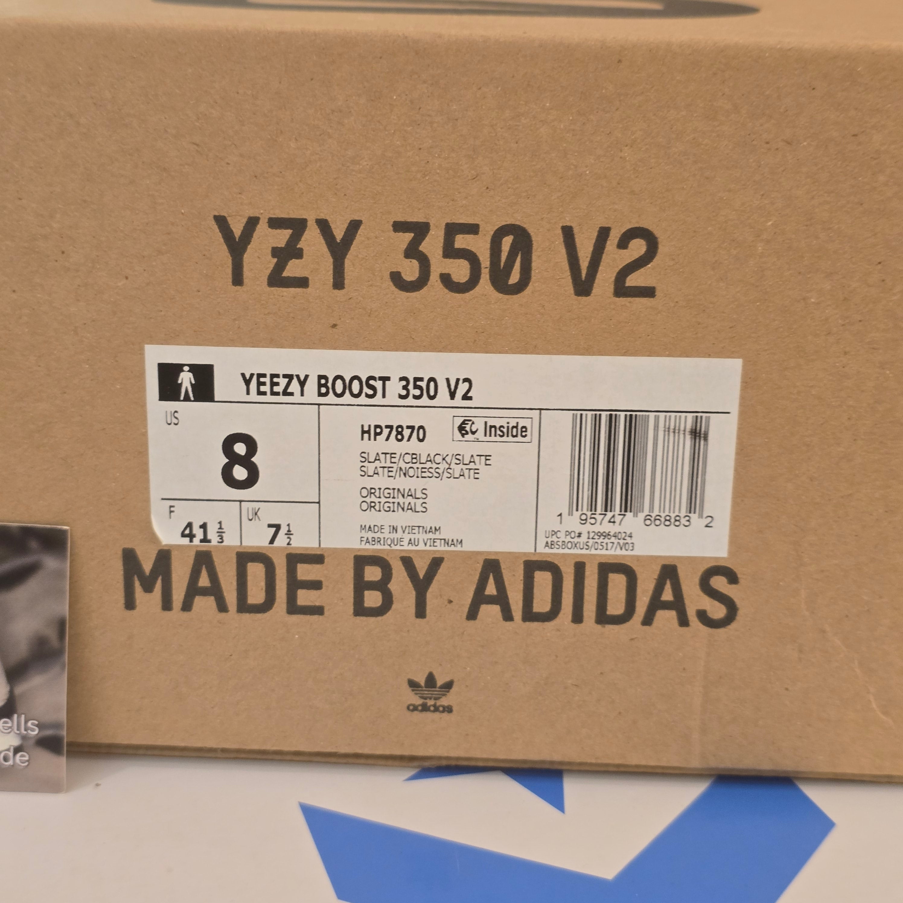 Adidas Yeezy Boost 350 V2 Slate SZ 8