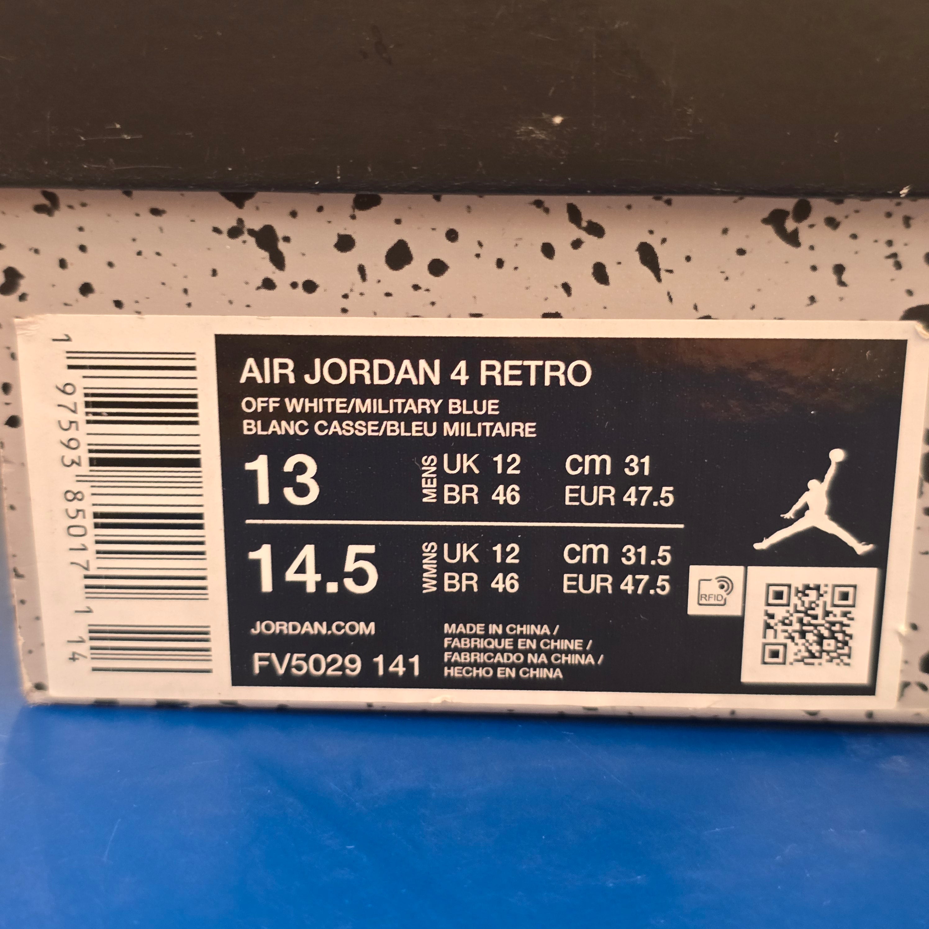 Jordan 4 Retro Military Blue 2024 SZ 13 USED