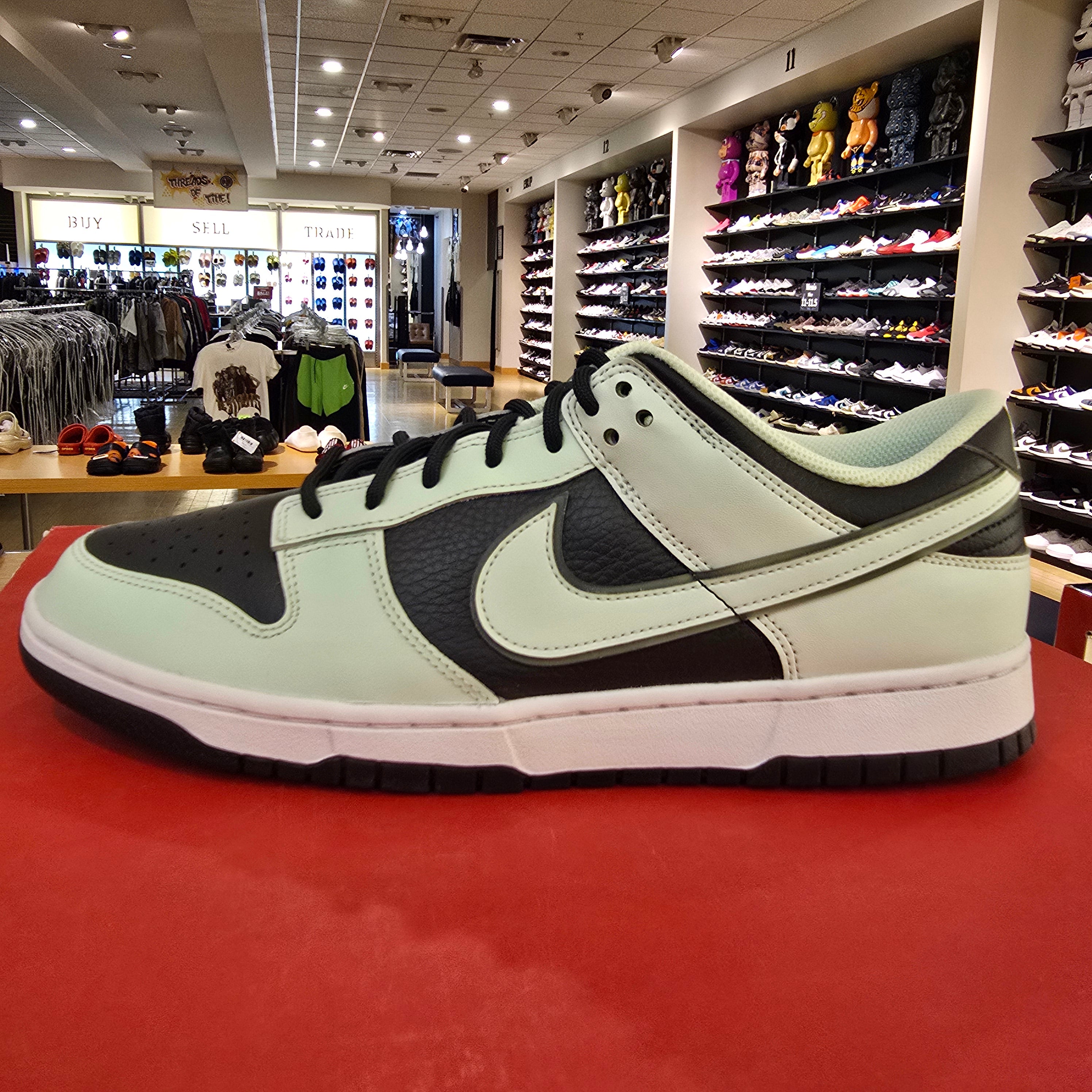 Nike Dunk Low Dark Smoke Grey Barely Green SZ 12.5 STAINS