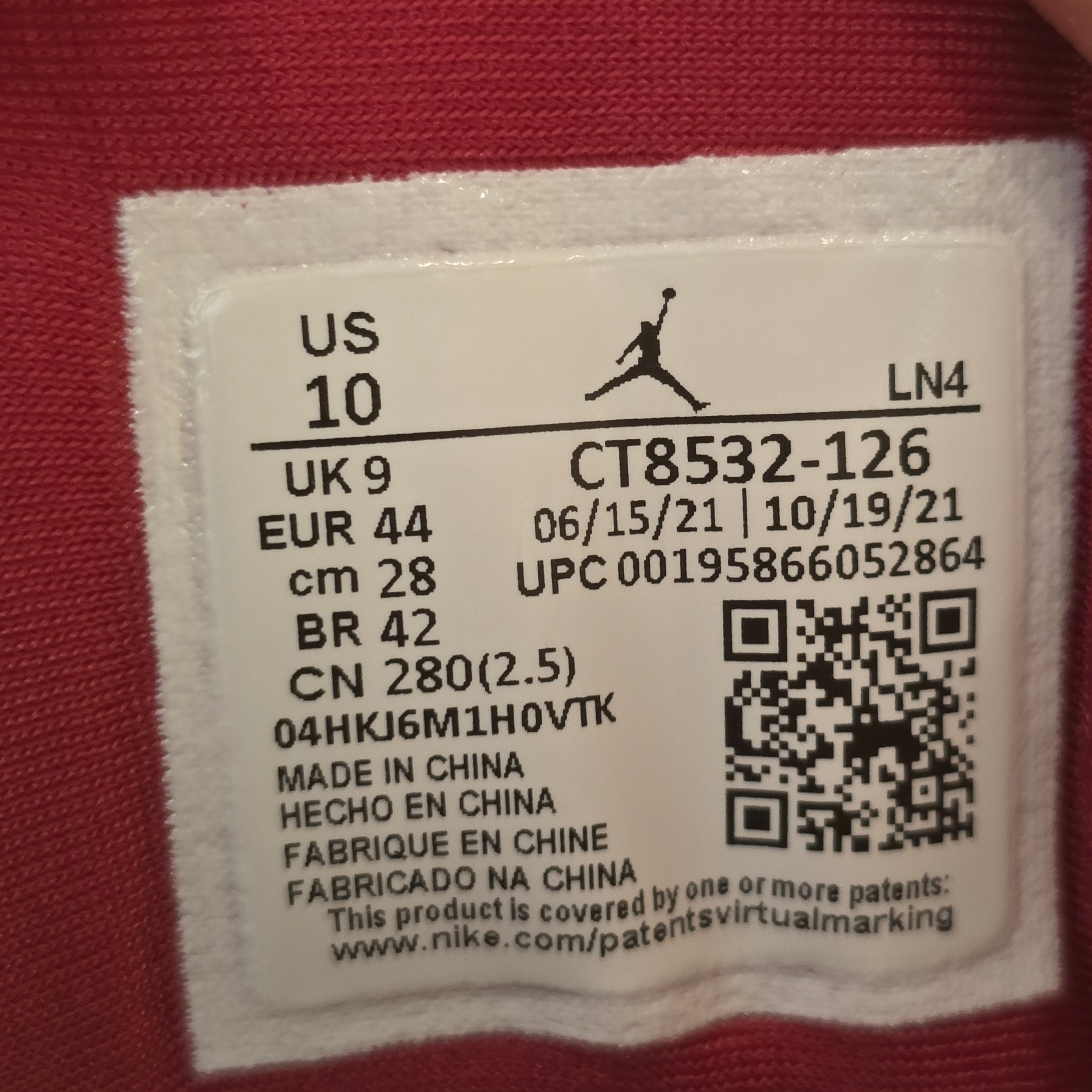 Jordan 3 Reteo Cardinal Red SZ 10 USED