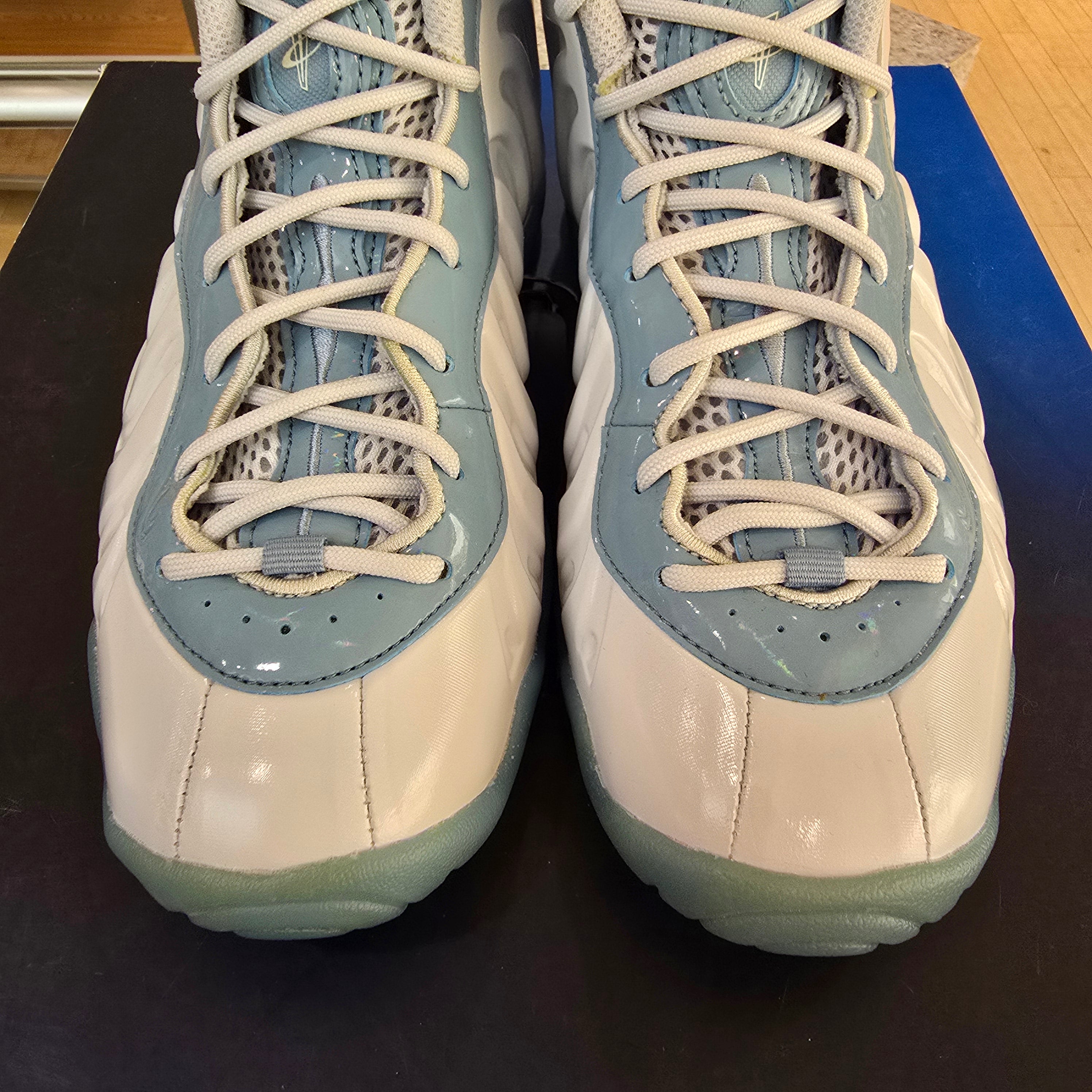 Nike Little Posite One White Aura Worn Blue (GS) SZ 5Y NO BOX