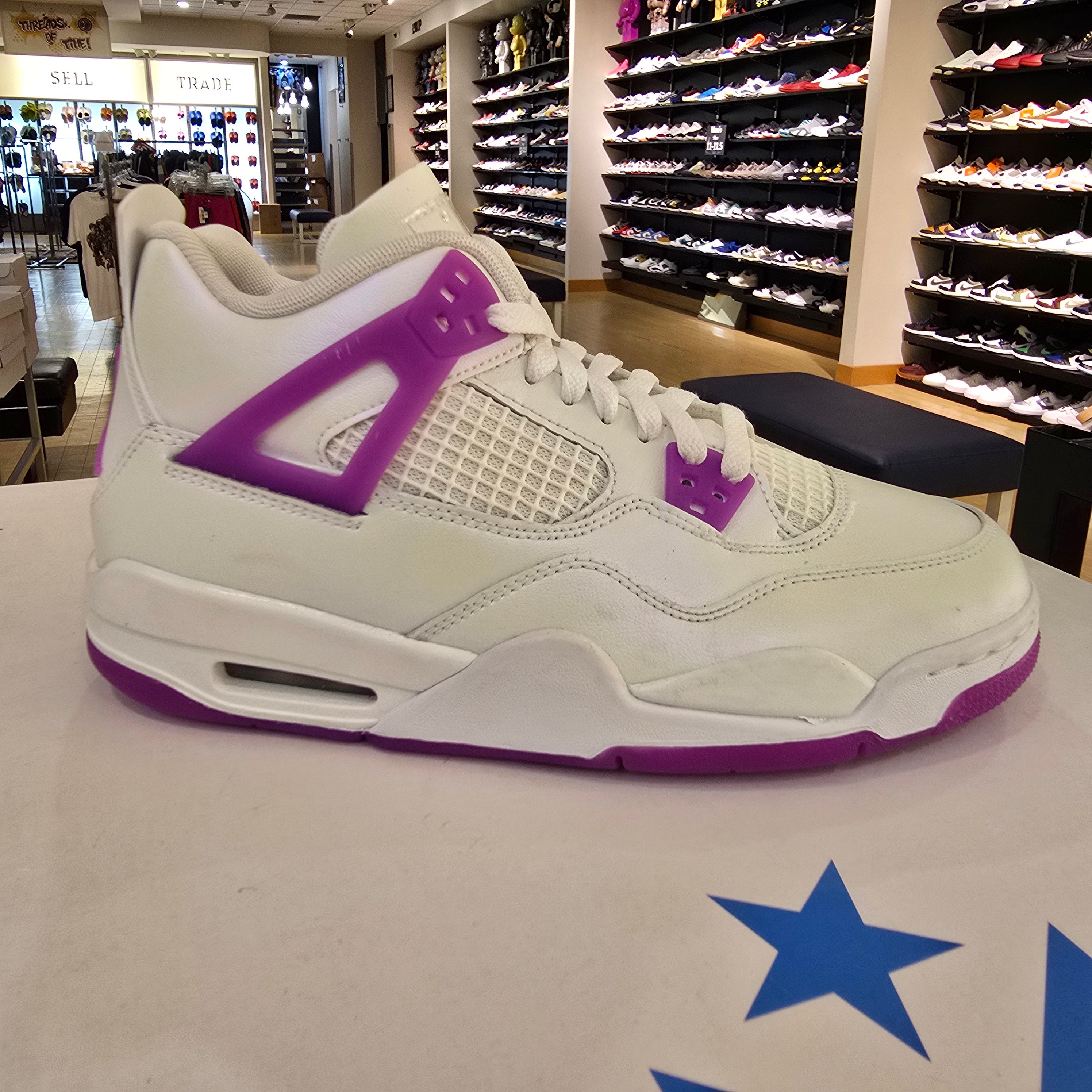 Jordan 4 Retro Hyper Violet (GS) SZ 7Y USED NO BOX