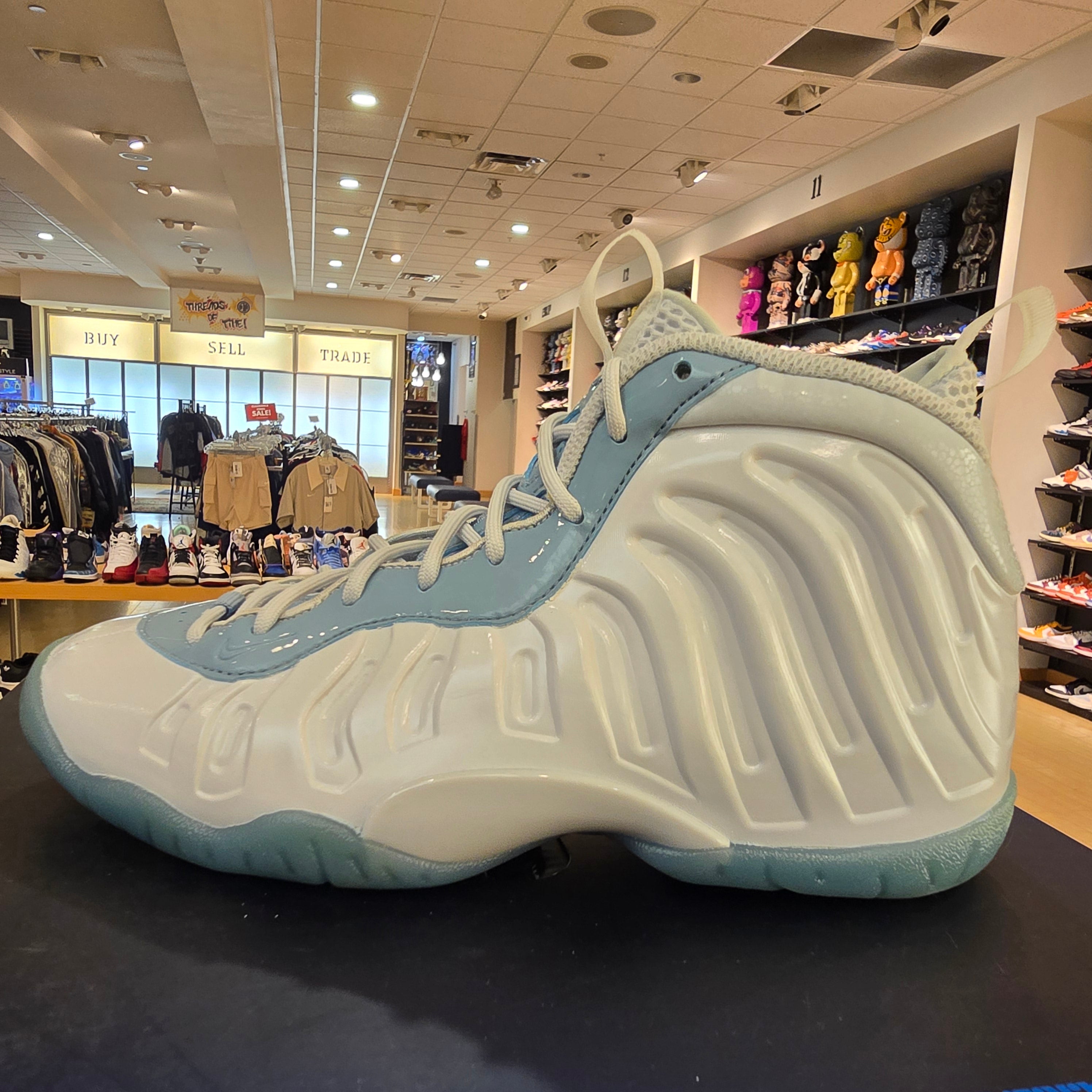 Nike Little Posite One White Aura Worn Blue (GS) SZ 5Y NO BOX