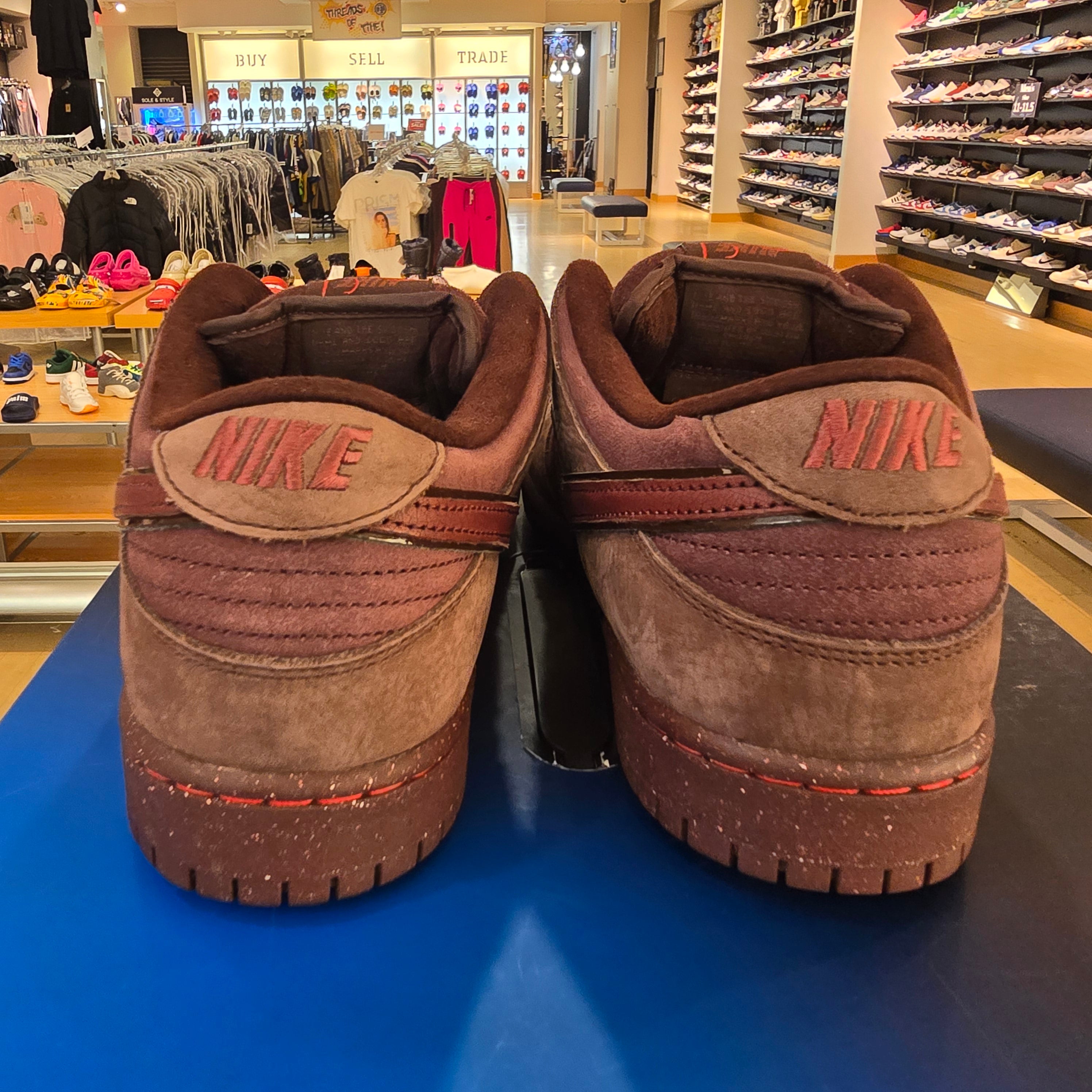 Nike SB Dunk Low City Of Love Burgendy Crush SZ 10.5 USED NO BOX