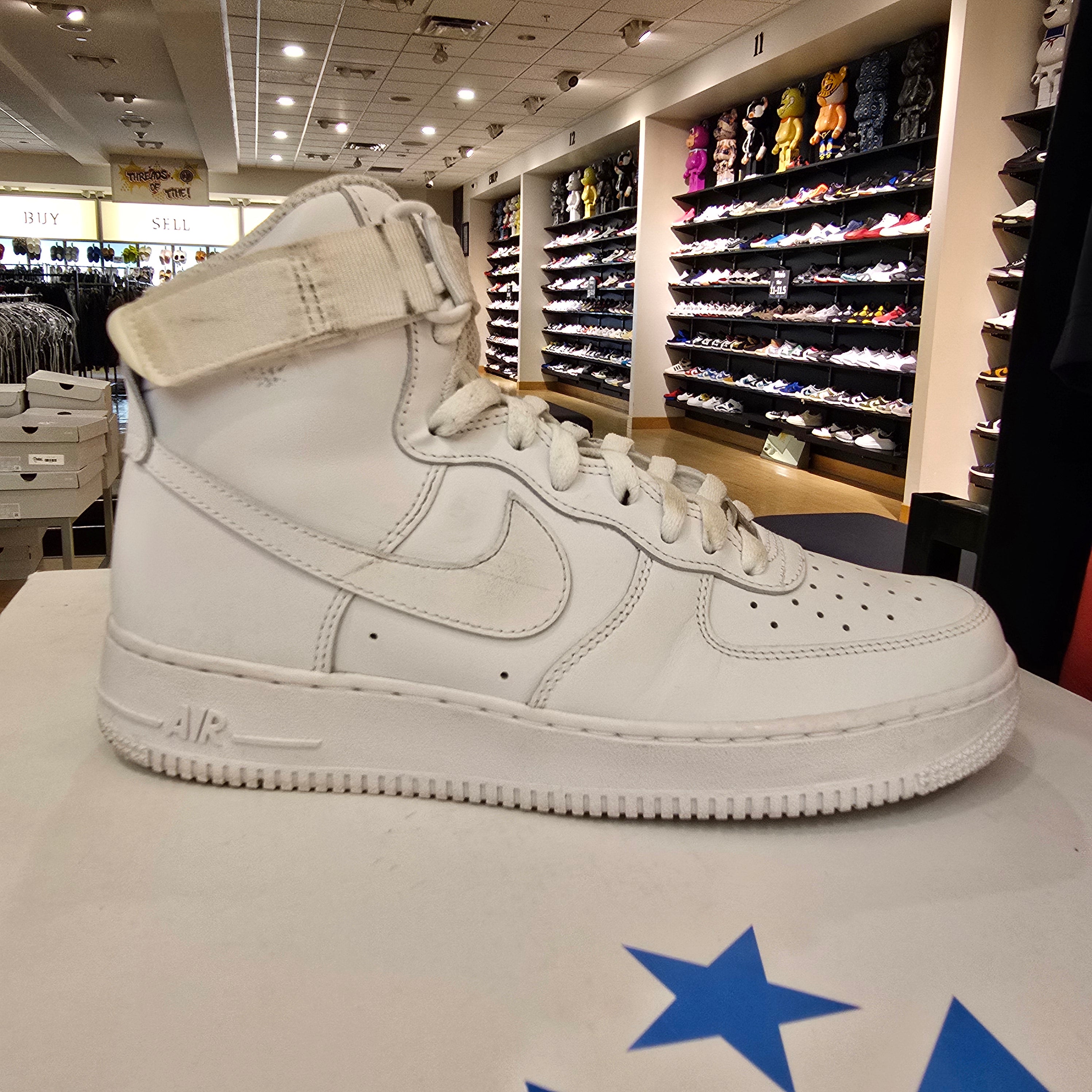 Nike Air Force 1 High White SZ 8.5 USED NO BOX