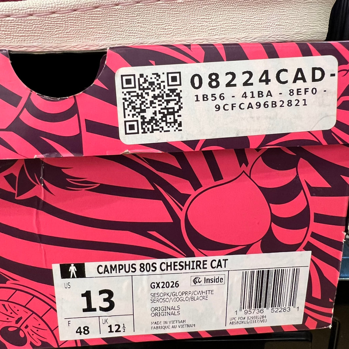 adidas Campus 80s Disney Cheshire Cat used missing insoles