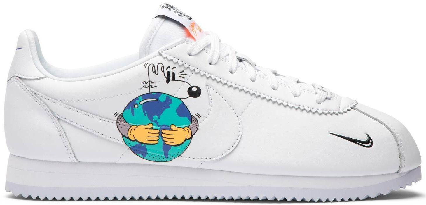 Nike Cortez Fly leather Steve Harrington Earth Day 2019 Sz 10 DEFECT
