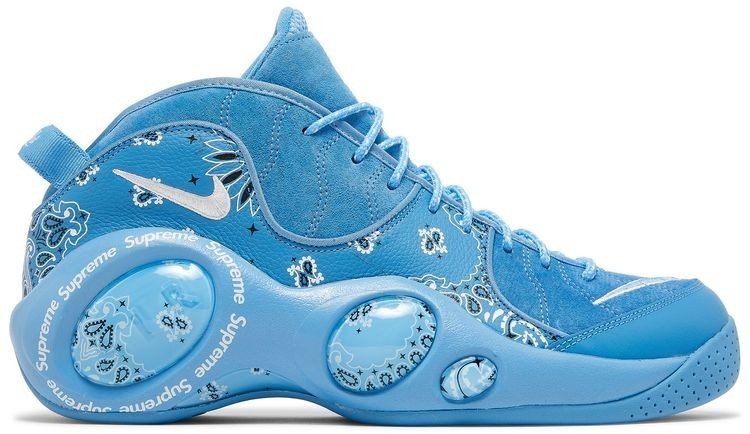 Supreme x Nike Air Zoom Flight 95 SP University Blue SZ 6 Yellowed