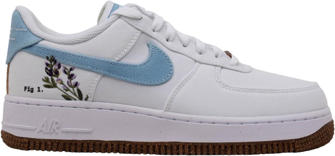 Size 9.5 - Nike Air Force 1 '07 SE Indigo W (RIPPED HEEL TAB RIGHT SHOE)