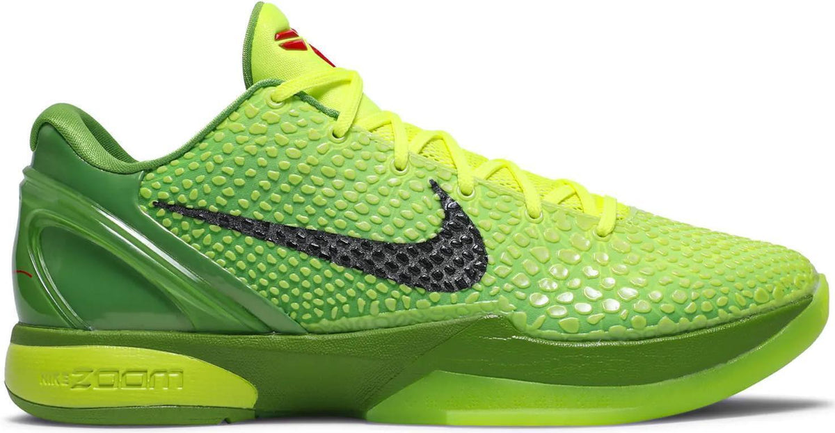 Nike Zoom Kobe 6 Protro Low Grinch Size 6.5 USED