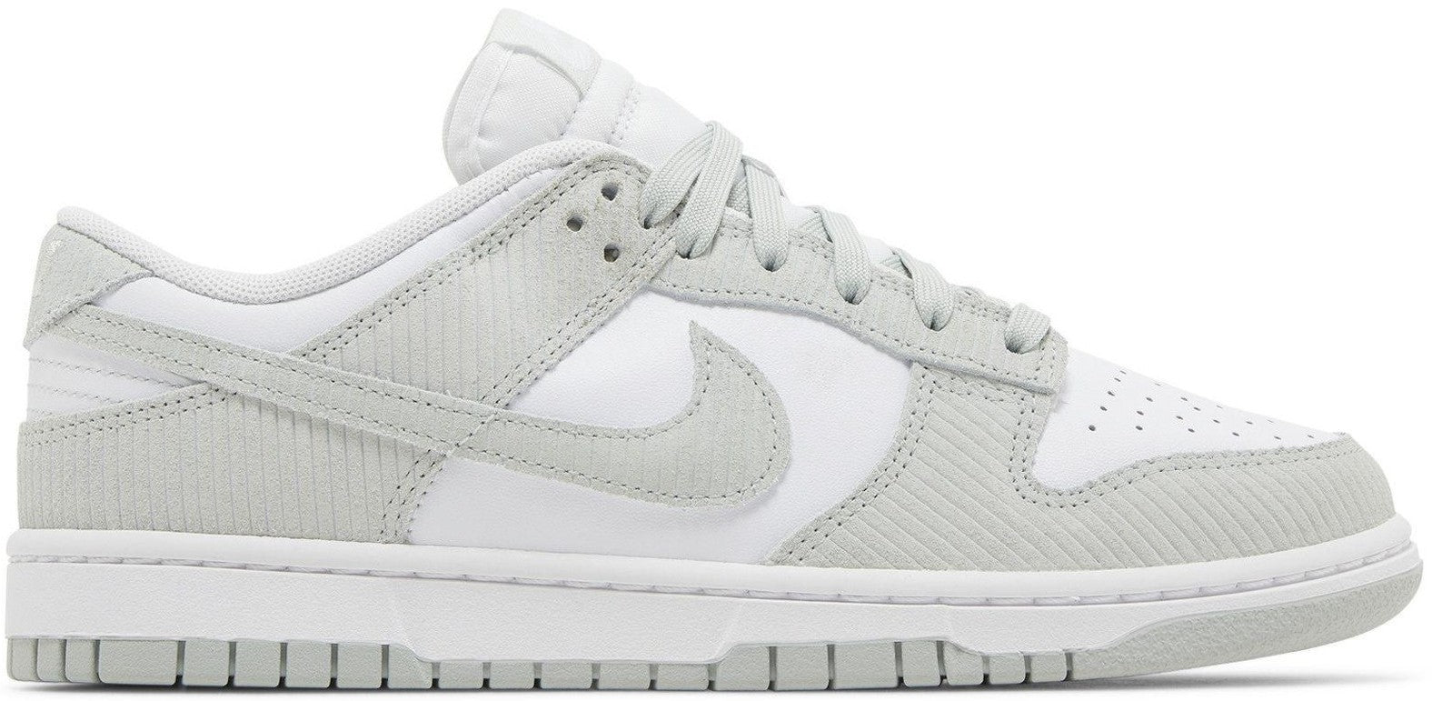 Size 9.5 - Nike Dunk Low Light Silver Corduroy Women's 