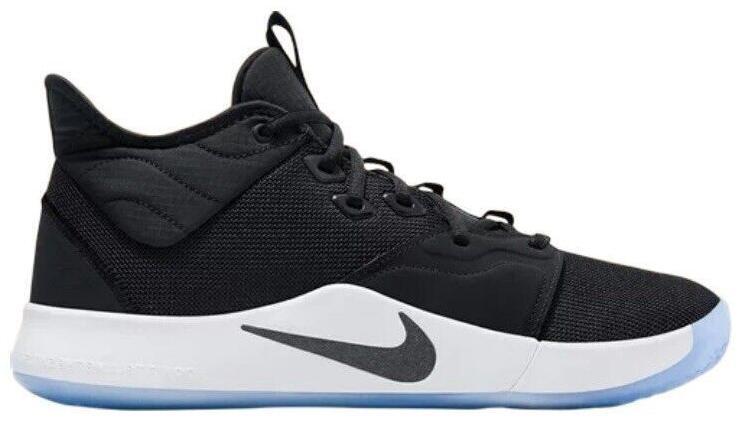 Nike PG 3 Black White SZ 12 Yellowed