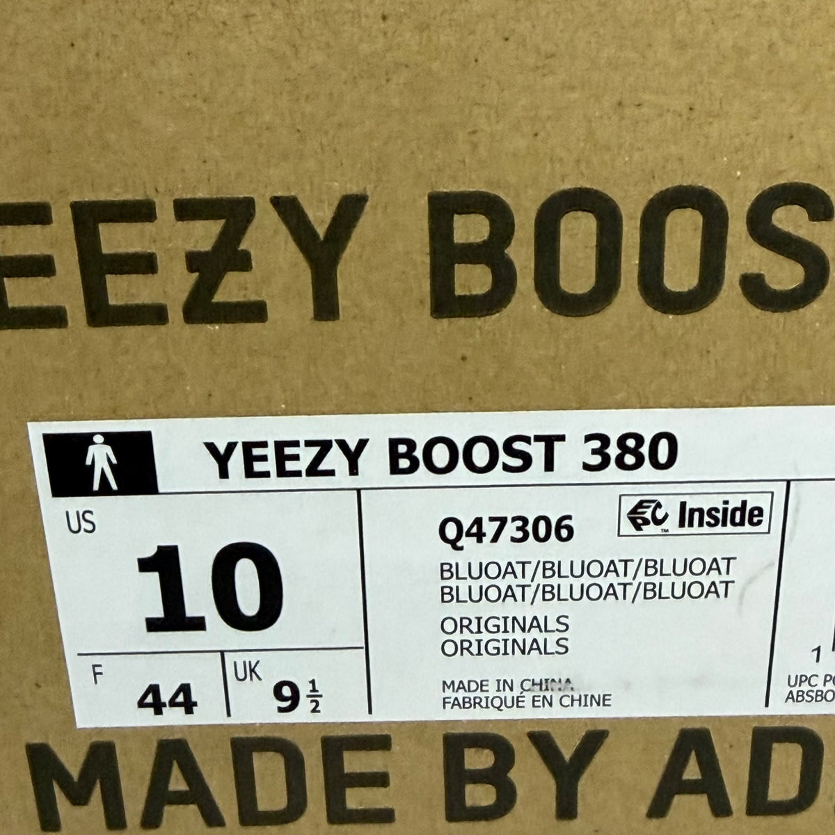 adidas Yeezy Boost 380 Blue Oat (Used, VNDS)