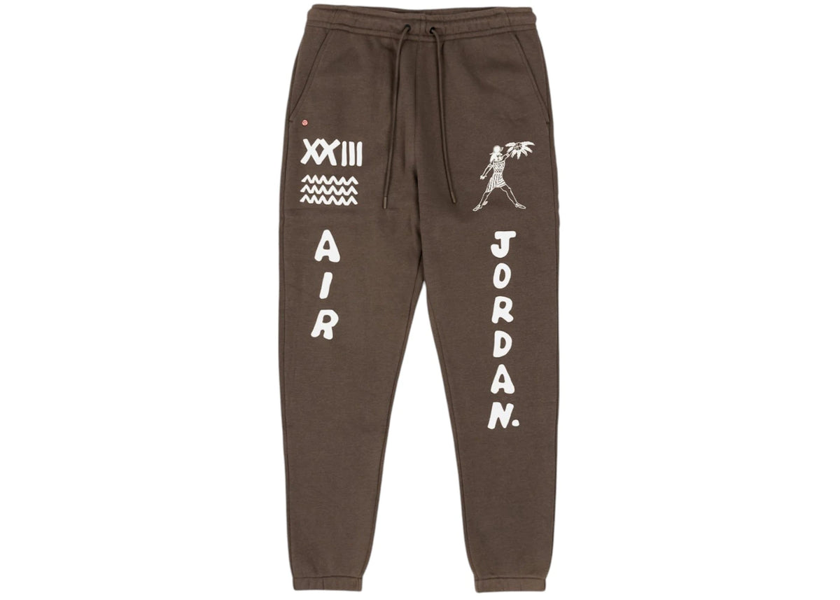 Jordan Artist Series By Umar Rashid Flight Fleece Sweatpants Brown