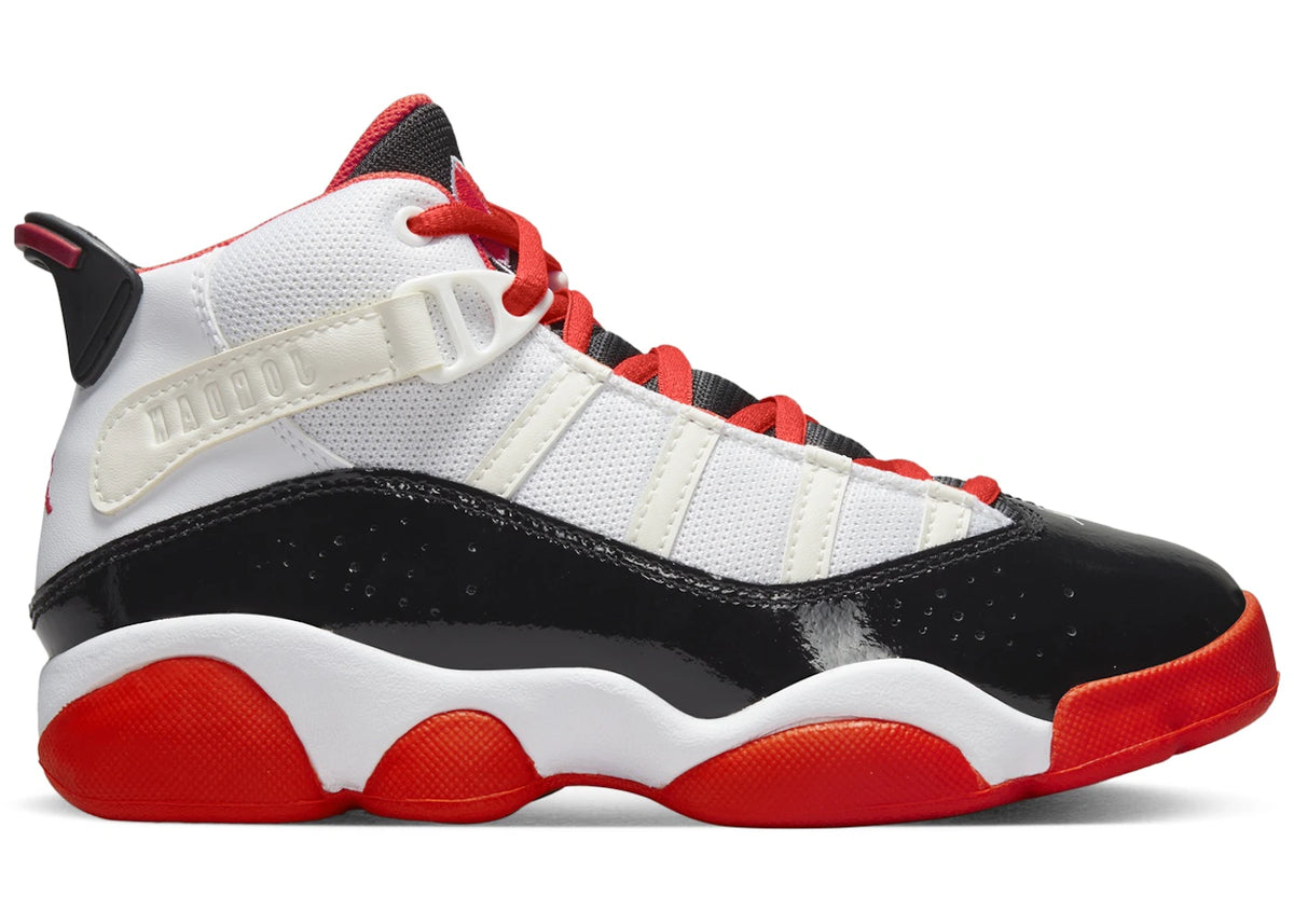 Jordan 6 Rings White Black Sail Team Orange (PS)