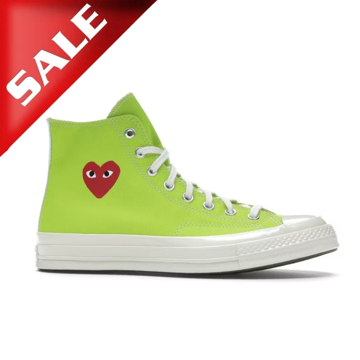 Converse Chuck Taylor All Star 70 Hi Comme des Garcons PLAY Bright Green