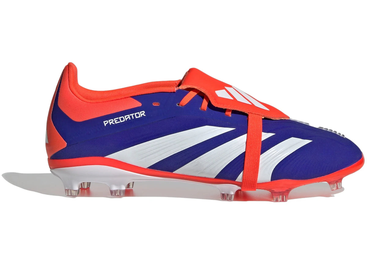 adidas Predator Elite Foldover Tongue FG Lucid Blue Cloud White Solar Red (GS)