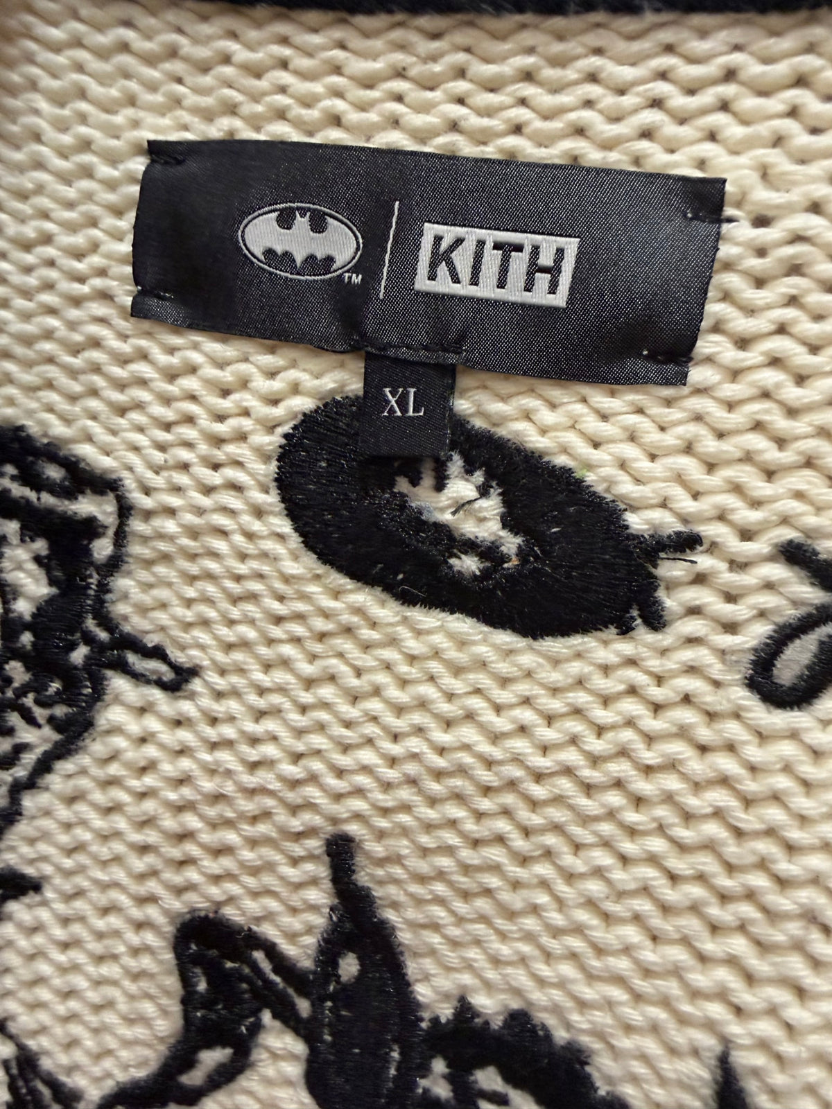 Kith x Batman Joker Wyona Full Zip Sweater Sandrift