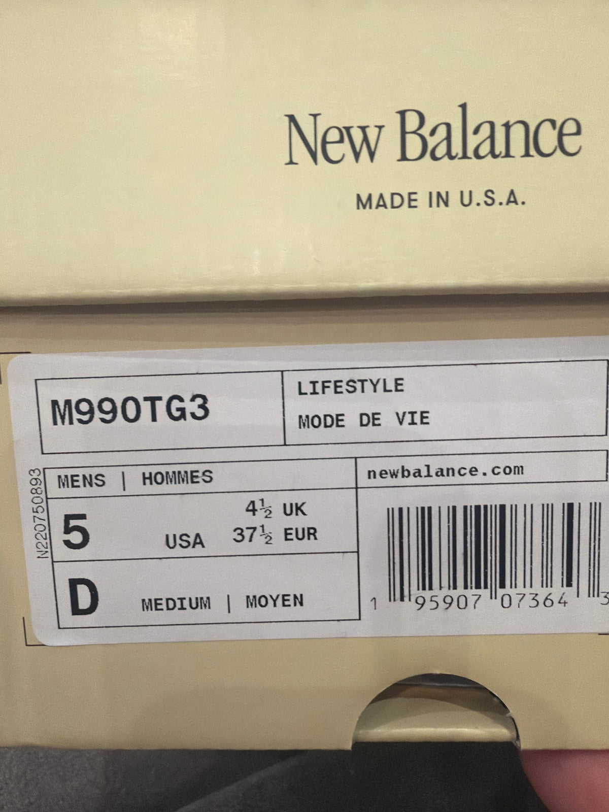 New Balance 990v3 MiUSA Teddy Santis Marblehead Incense