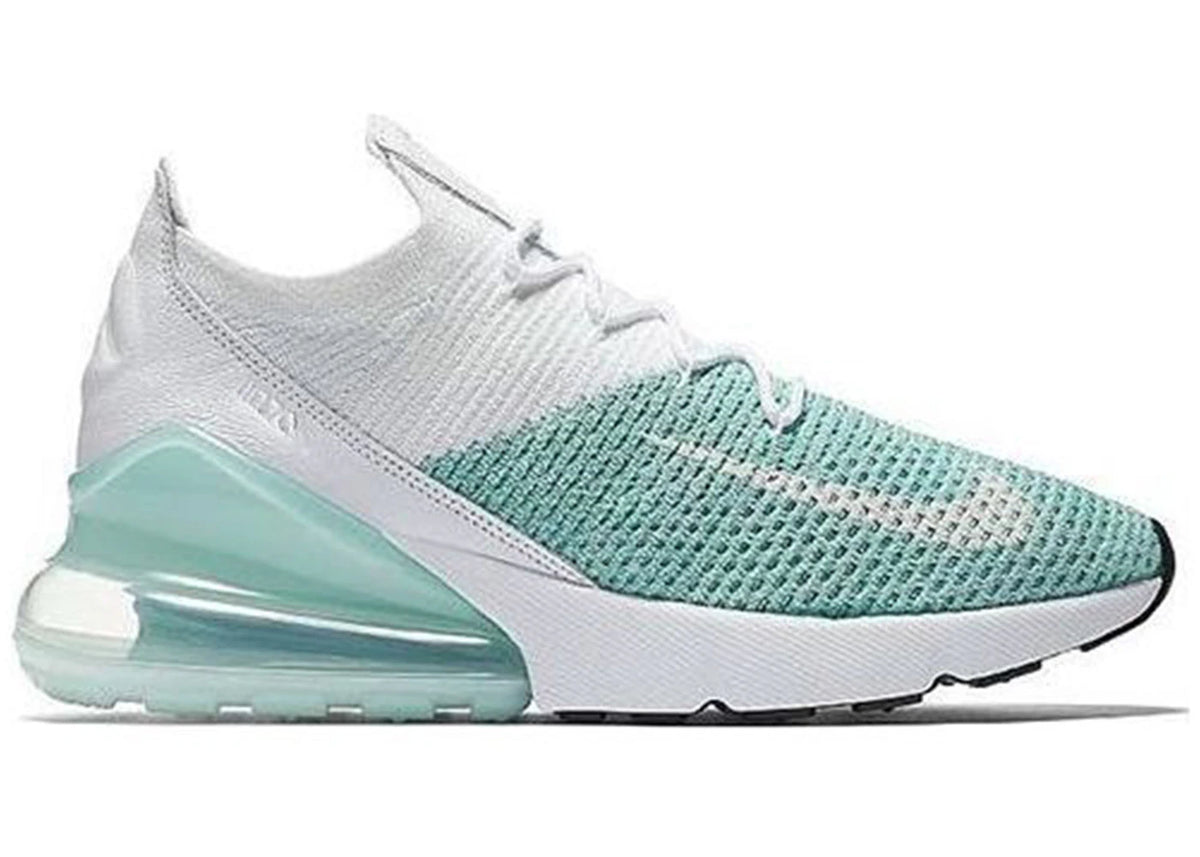 Nike Air Max 270 Flyknit Igloo White Clear Emerald (Women's)