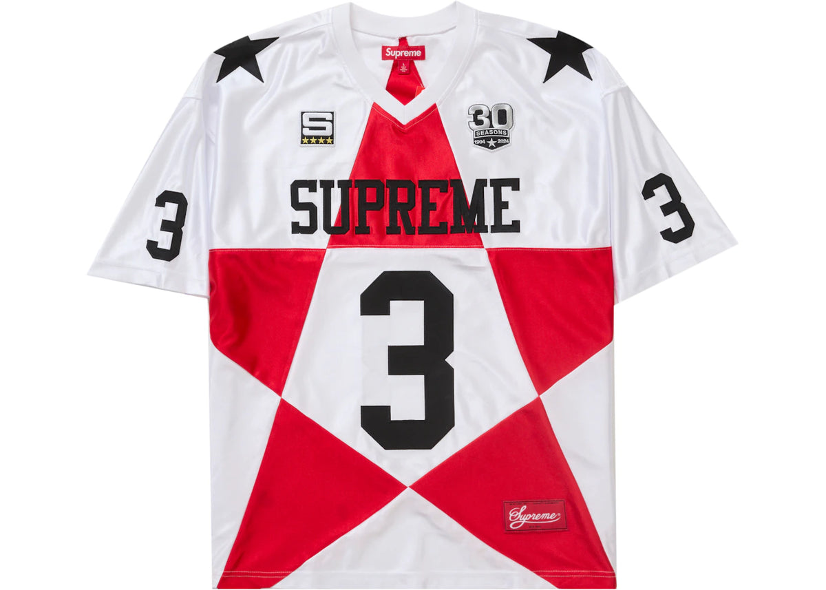 Supreme Star Football Jersey White New without tags