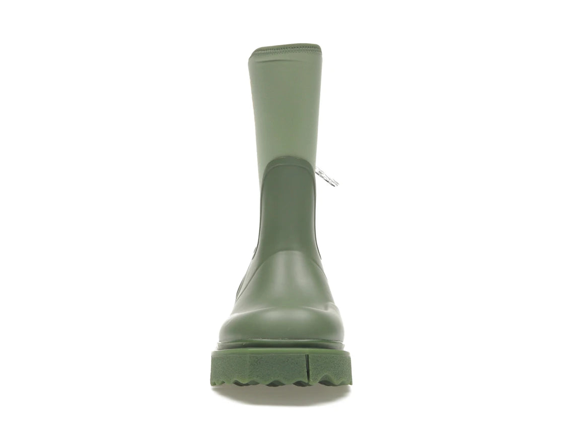 OFF-WHITE Zip-tie Rain Boots Green (Women's)