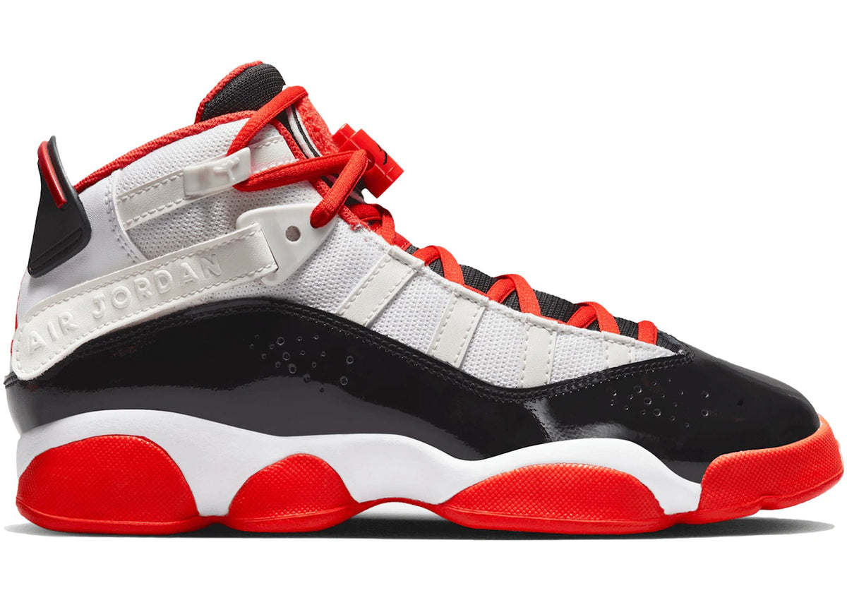 Jordan 6 Rings White Black Team Orange (GS)