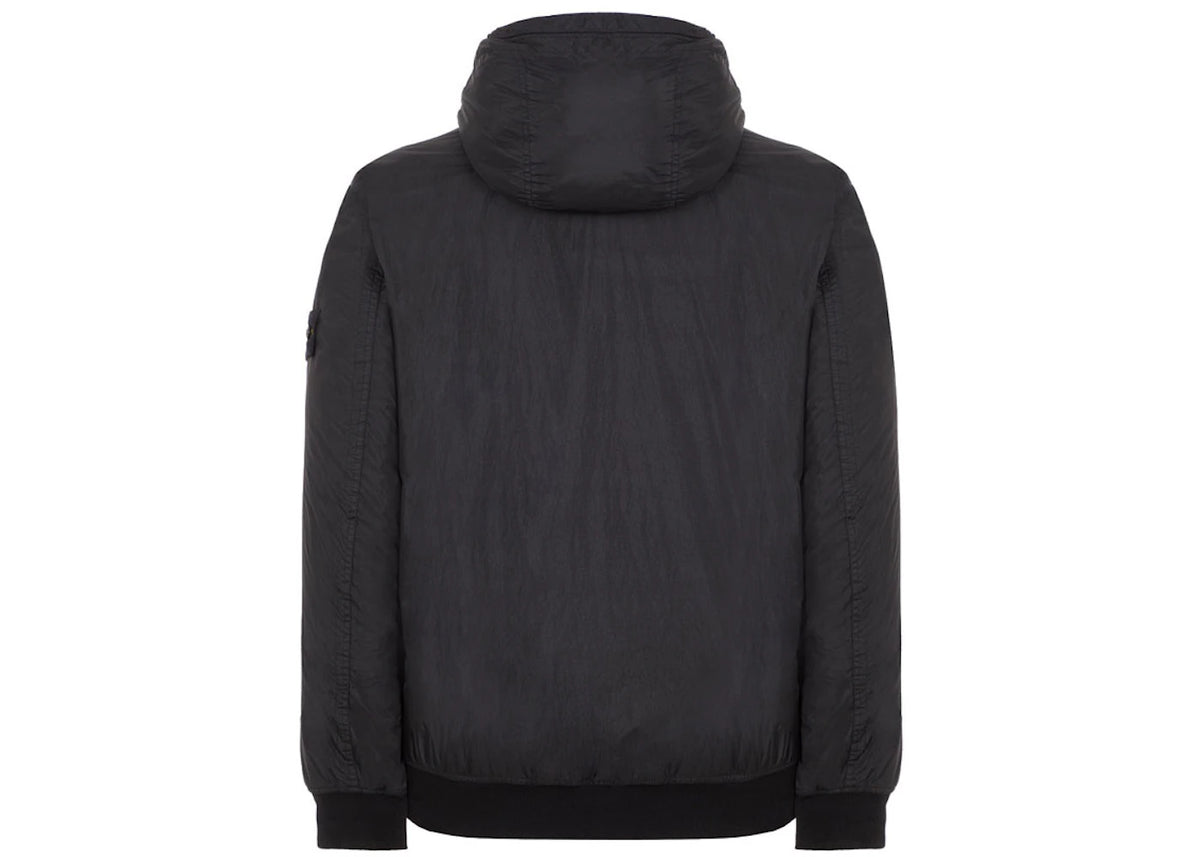 Stone Island Garment Dyed 40823 Crinkle Reps Recycled Nylon Primaloft-TC Jacket Black