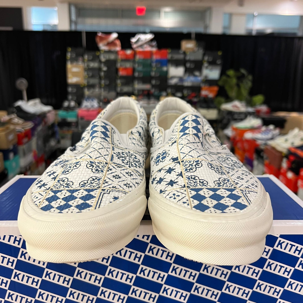 Vans OG Classic Slip-On LX Kith for Vault Azulejo Tile used