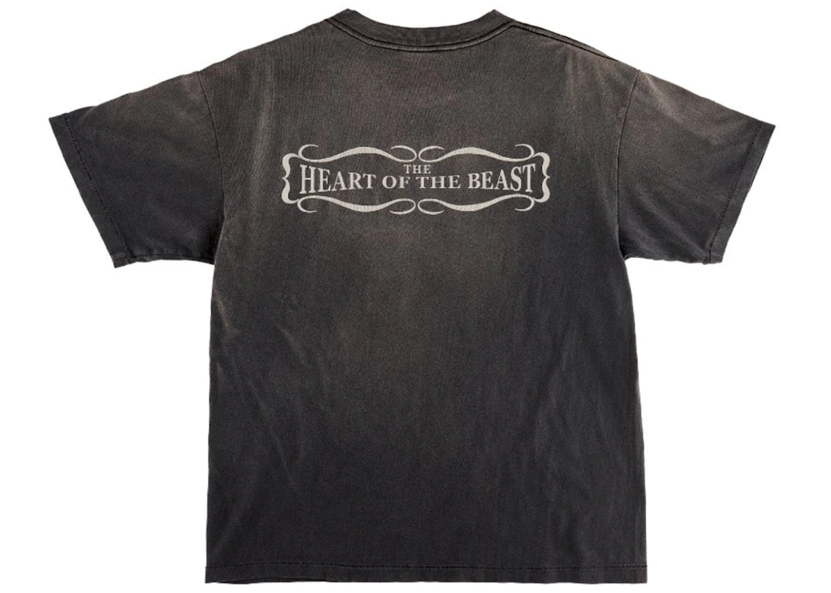 Saint Mxxxxxx Flesh and Blood Devil T-Shirt Vintage Black