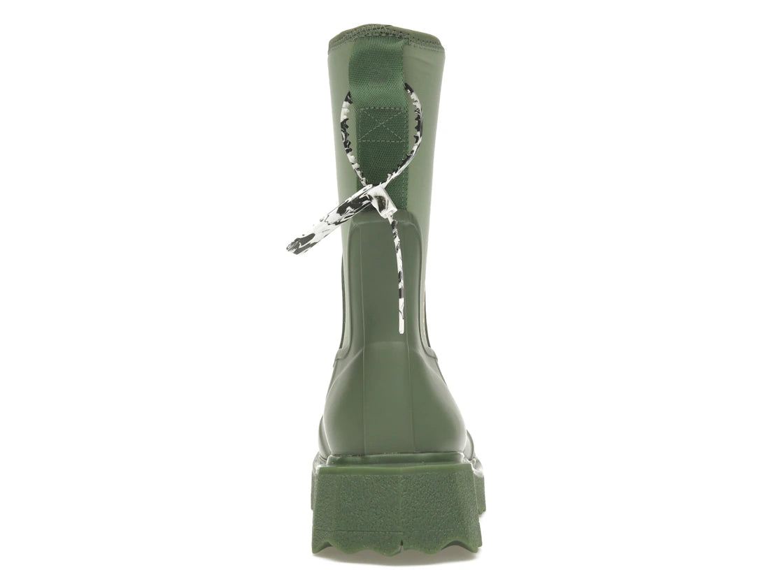 OFF-WHITE Zip-tie Rain Boots Green (Women's)