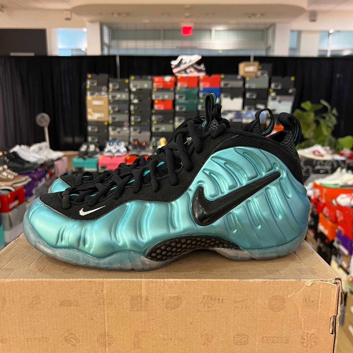 Nike Air Foamposite Pro Electric Blue used