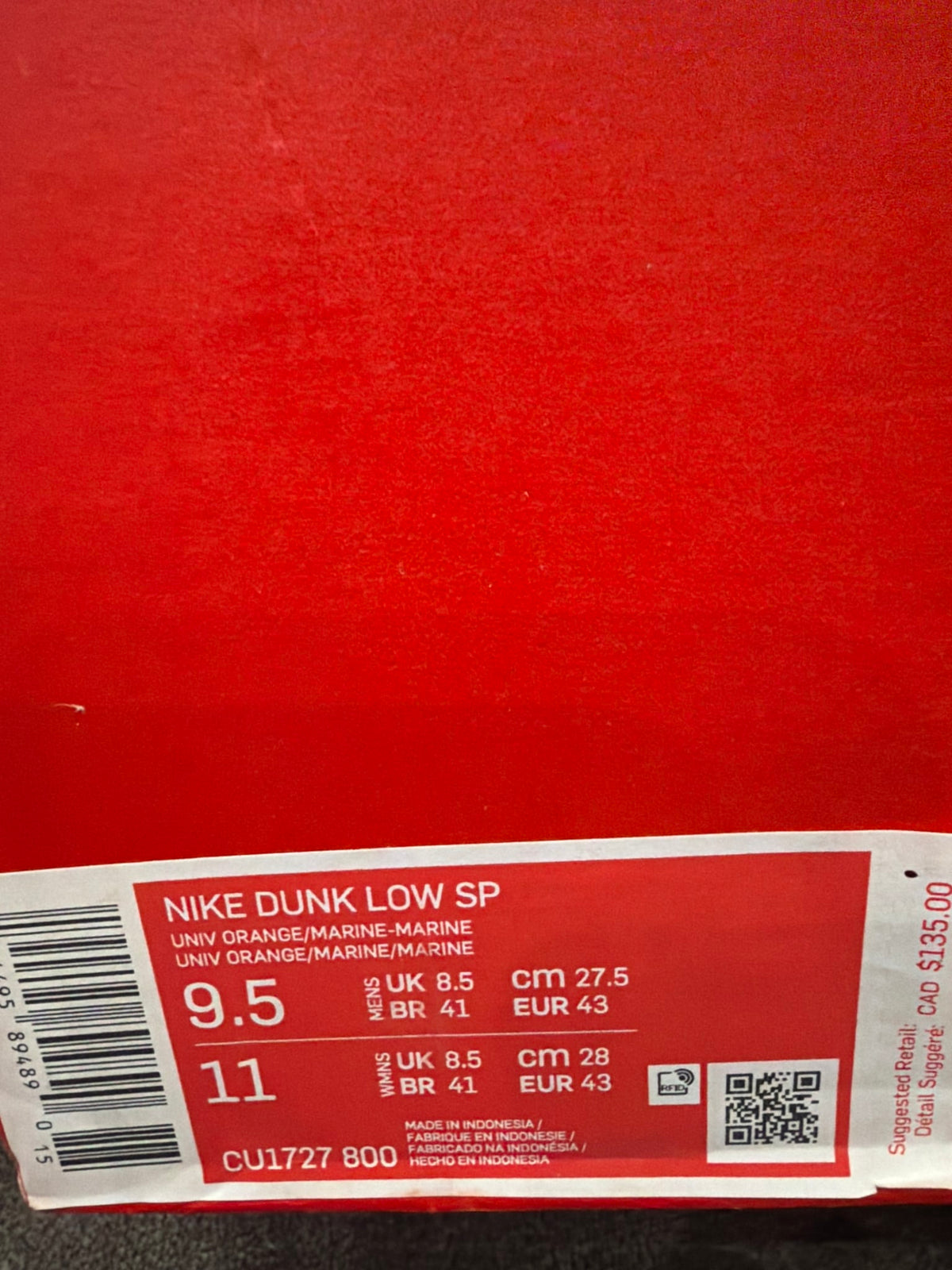 Nike Dunk Low SP Champ Colors University Orange Marine (2020)