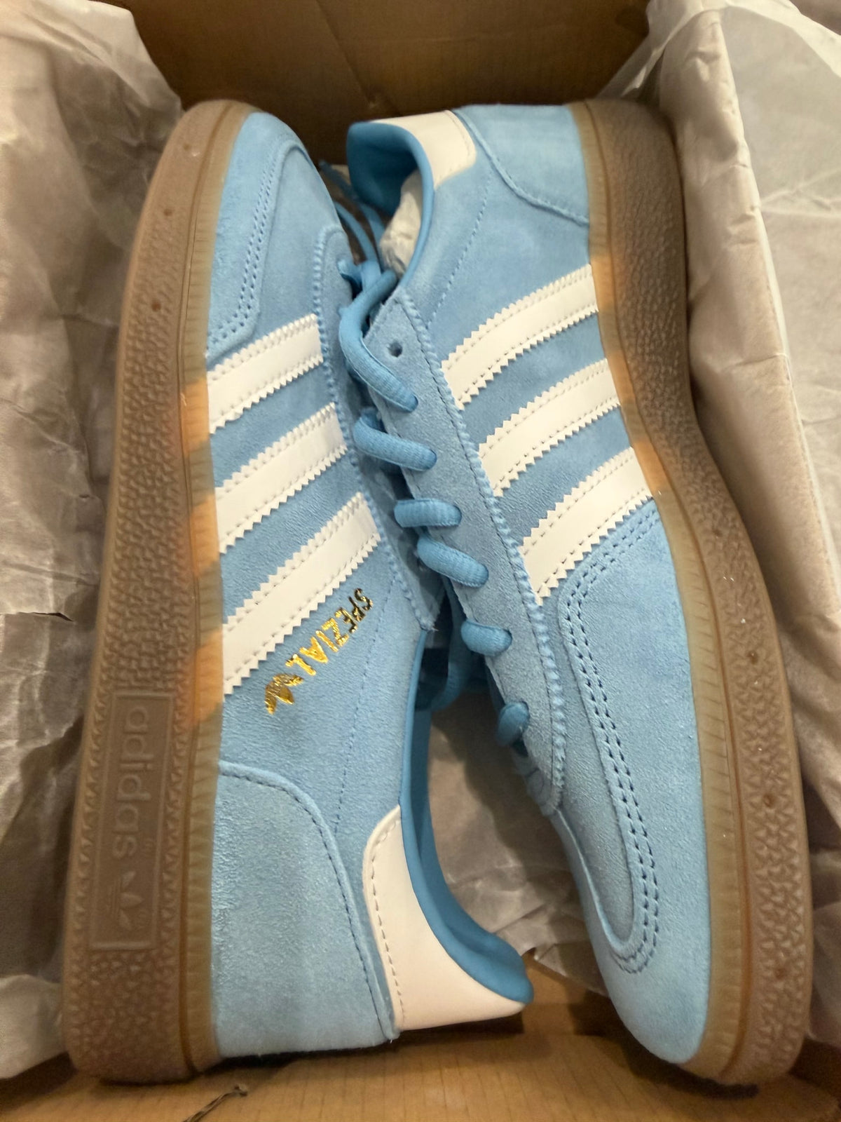 adidas Handball Spezial Light Blue Cloud White Gum (Women's)