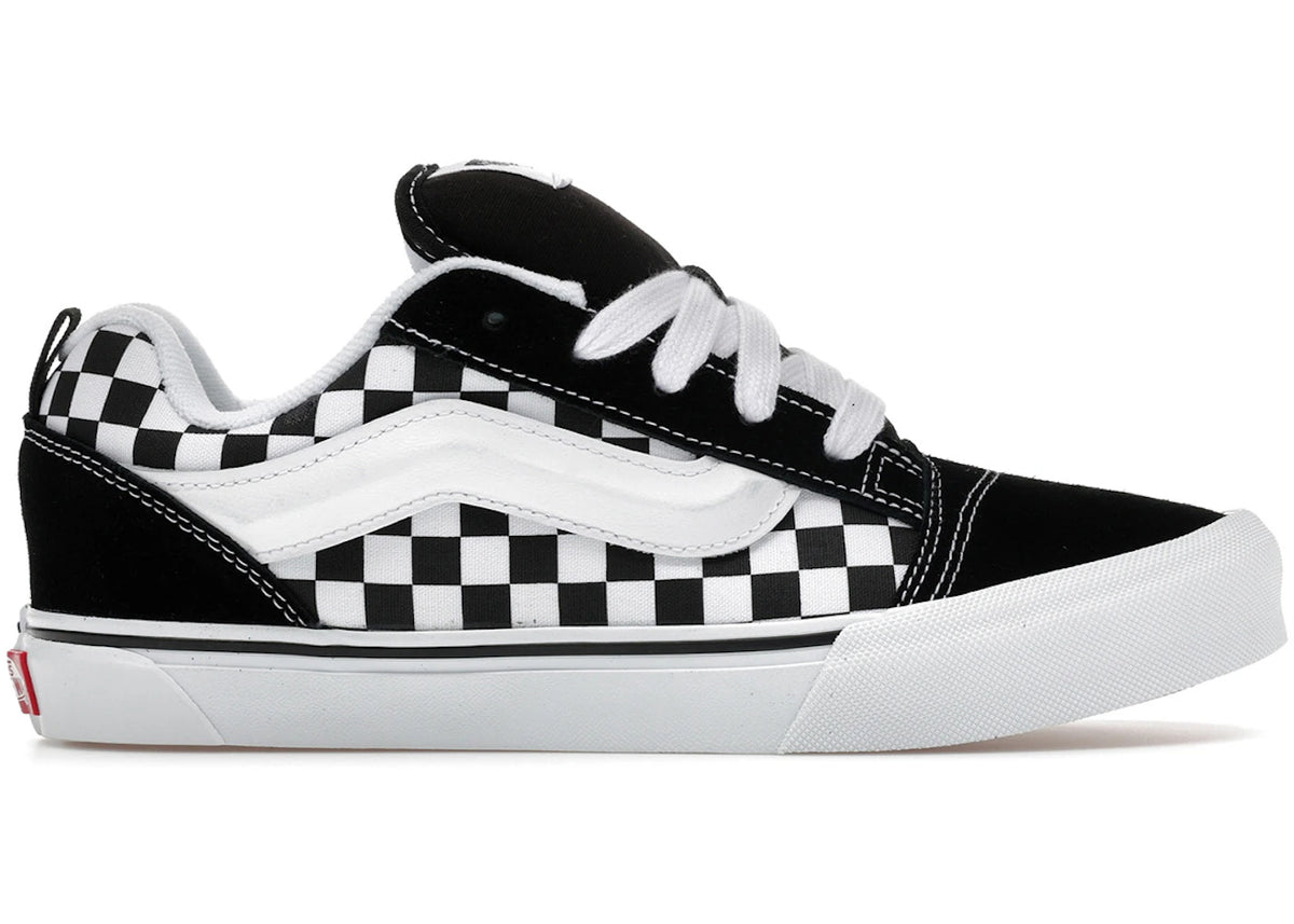 Vans Knu Skool Checkerboard Black White (GS)